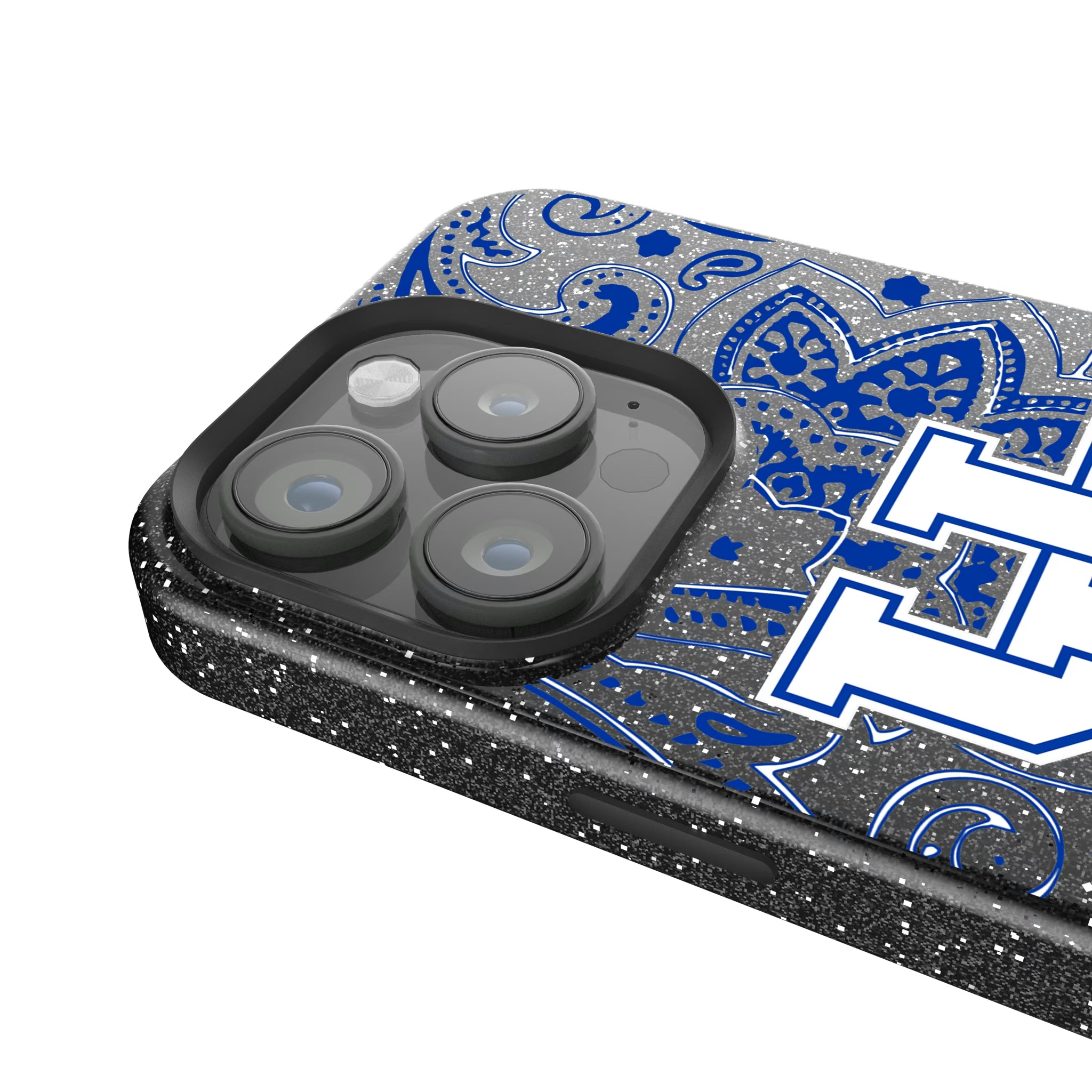 University of Kentucky Wildcats Paisley iPhone Bling Phone Case for Apple iPhone - Detail