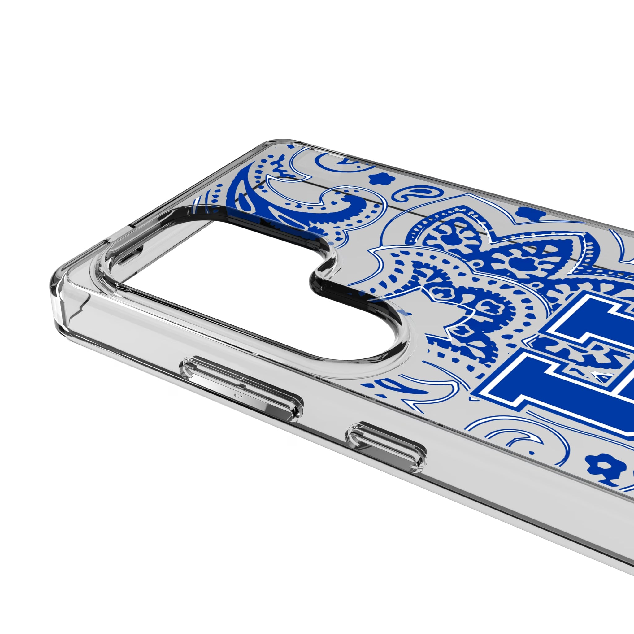 University of Kentucky Wildcats Paisley Galaxy Clear Phone Case for Samsung Galaxy - Detail