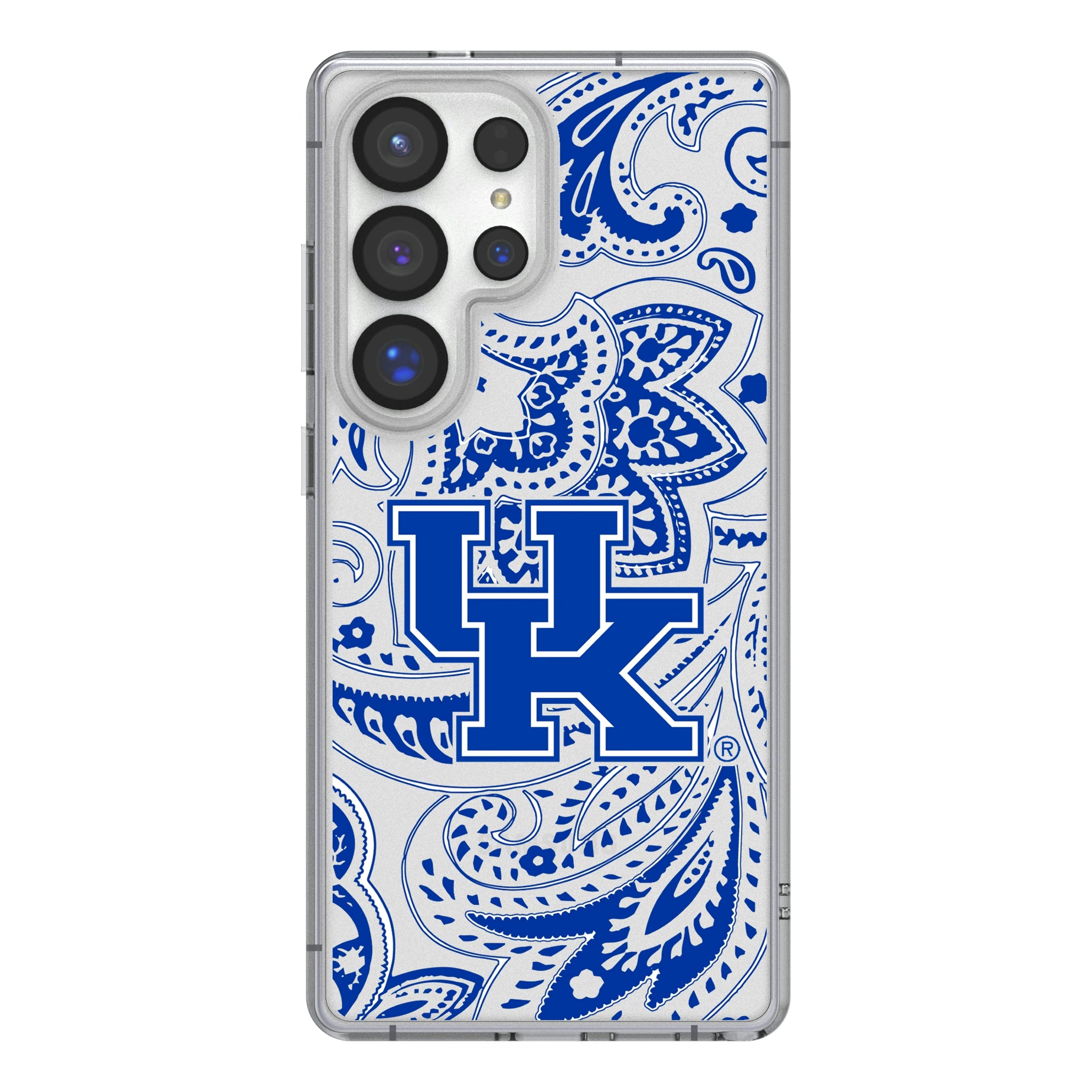 University of Kentucky Wildcats Paisley Galaxy Clear Phone Case for Samsung Galaxy