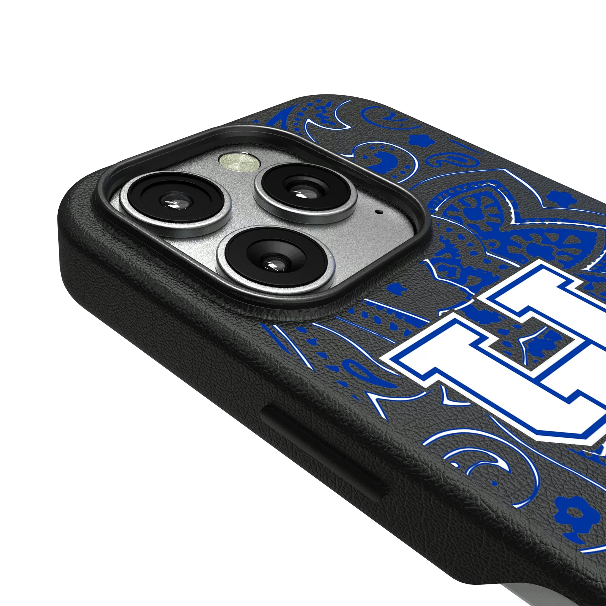 University of Kentucky Wildcats Paisley iPhone MagSafe Compatible Phone Case for Apple iPhone - Detail