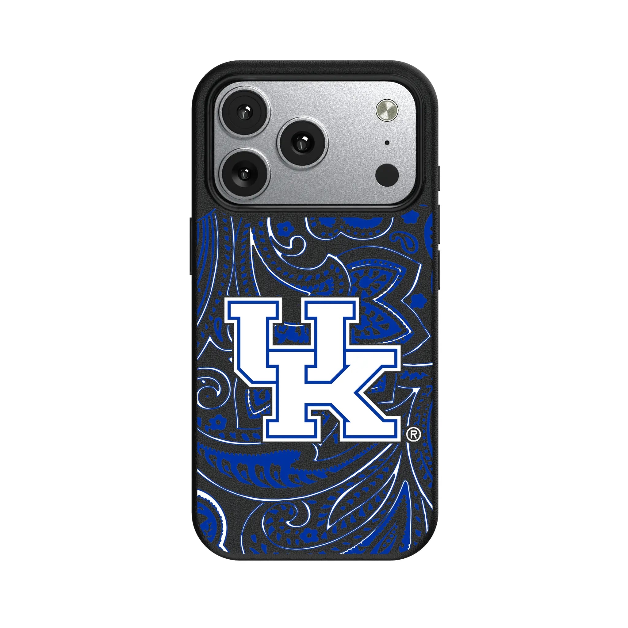 University of Kentucky Wildcats Paisley iPhone MagSafe Compatible Phone Case for Apple iPhone#Device_iPhone 17 Pro
