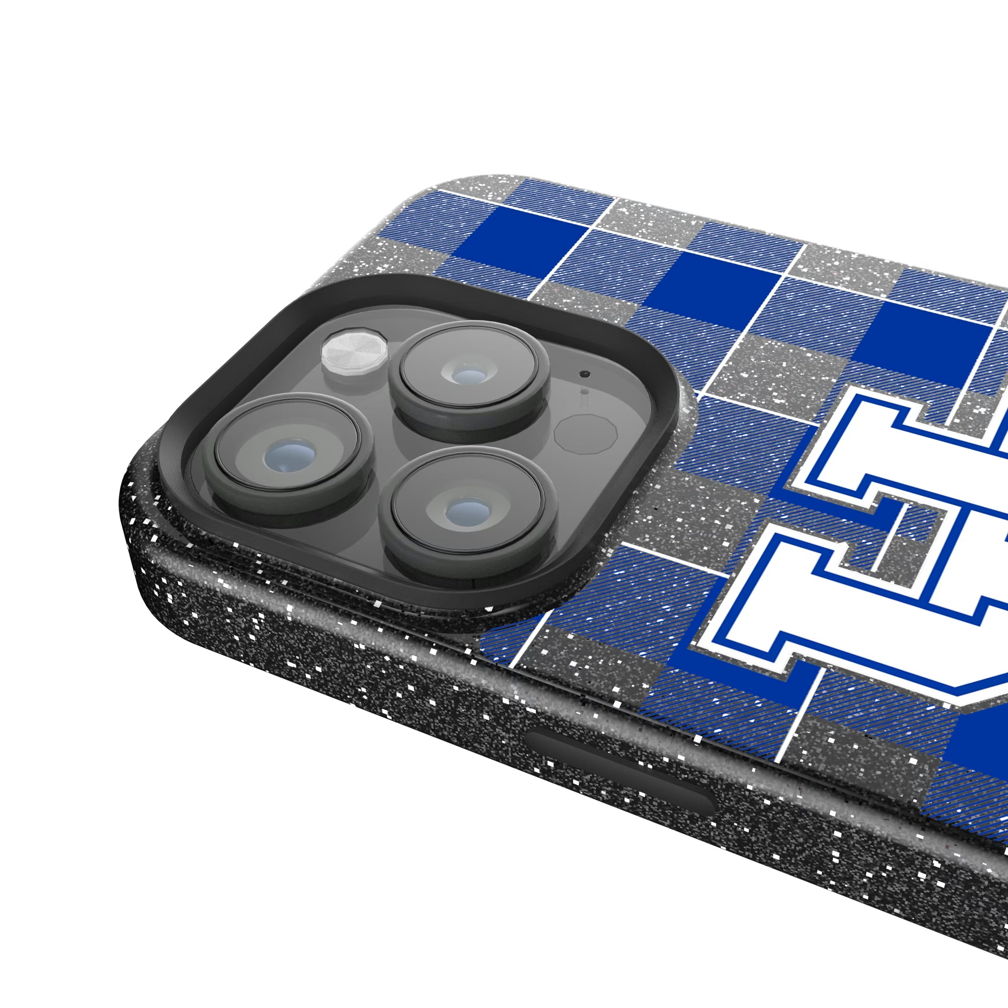 University of Kentucky Wildcats Plaid iPhone Bling Phone Case for Apple iPhone - Detail
