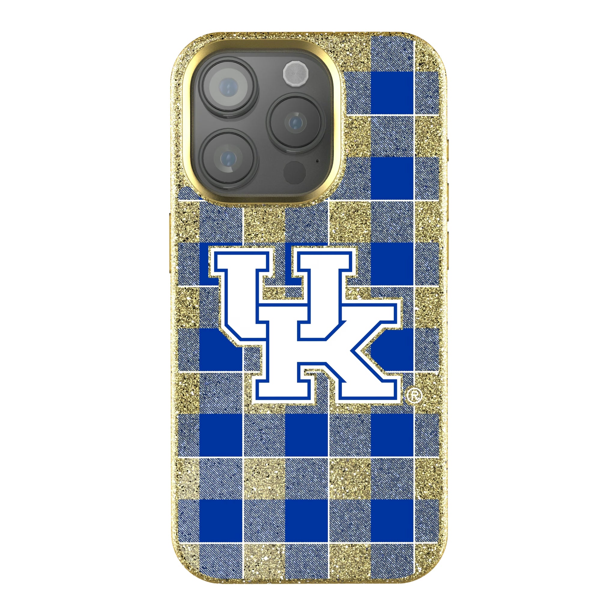University of Kentucky Wildcats Plaid iPhone Bling Phone Case for Apple iPhone