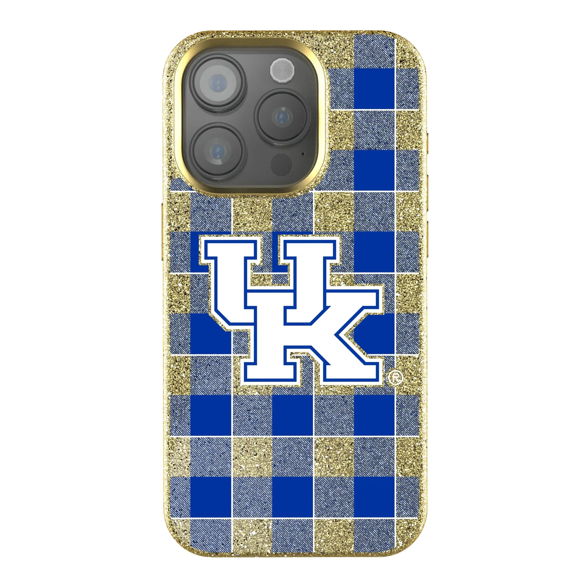 University of Kentucky Wildcats Plaid iPhone Bling Phone Case for Apple iPhone