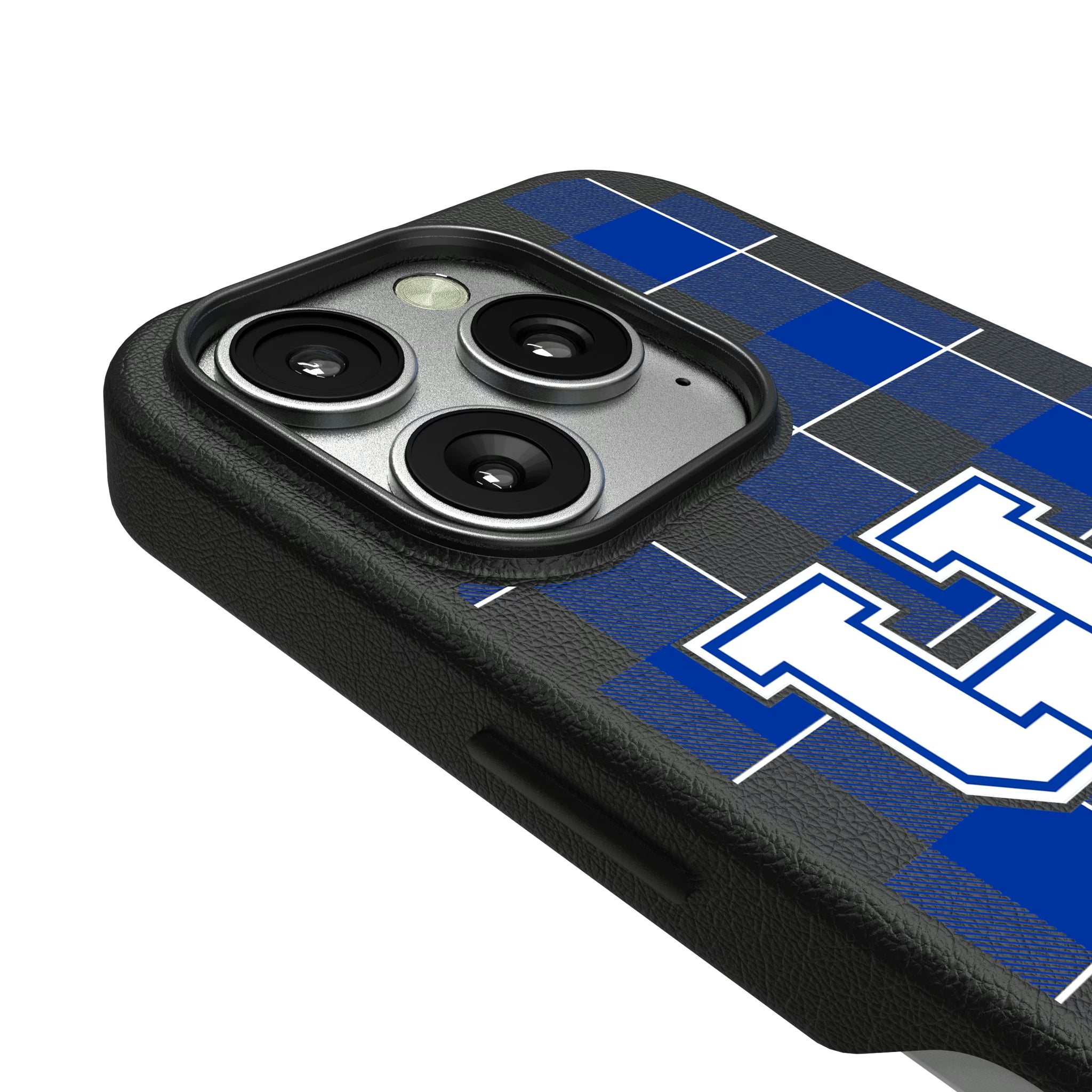 University of Kentucky Wildcats Plaid iPhone MagSafe Compatible Phone Case for Apple iPhone - Detail