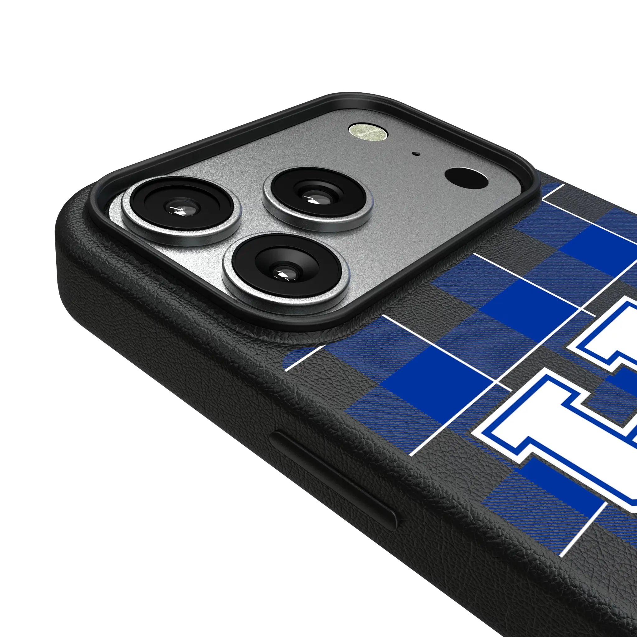 University of Kentucky Wildcats Plaid iPhone MagSafe Compatible Phone Case for Apple iPhone - Detail#Device_iPhone 17 Pro