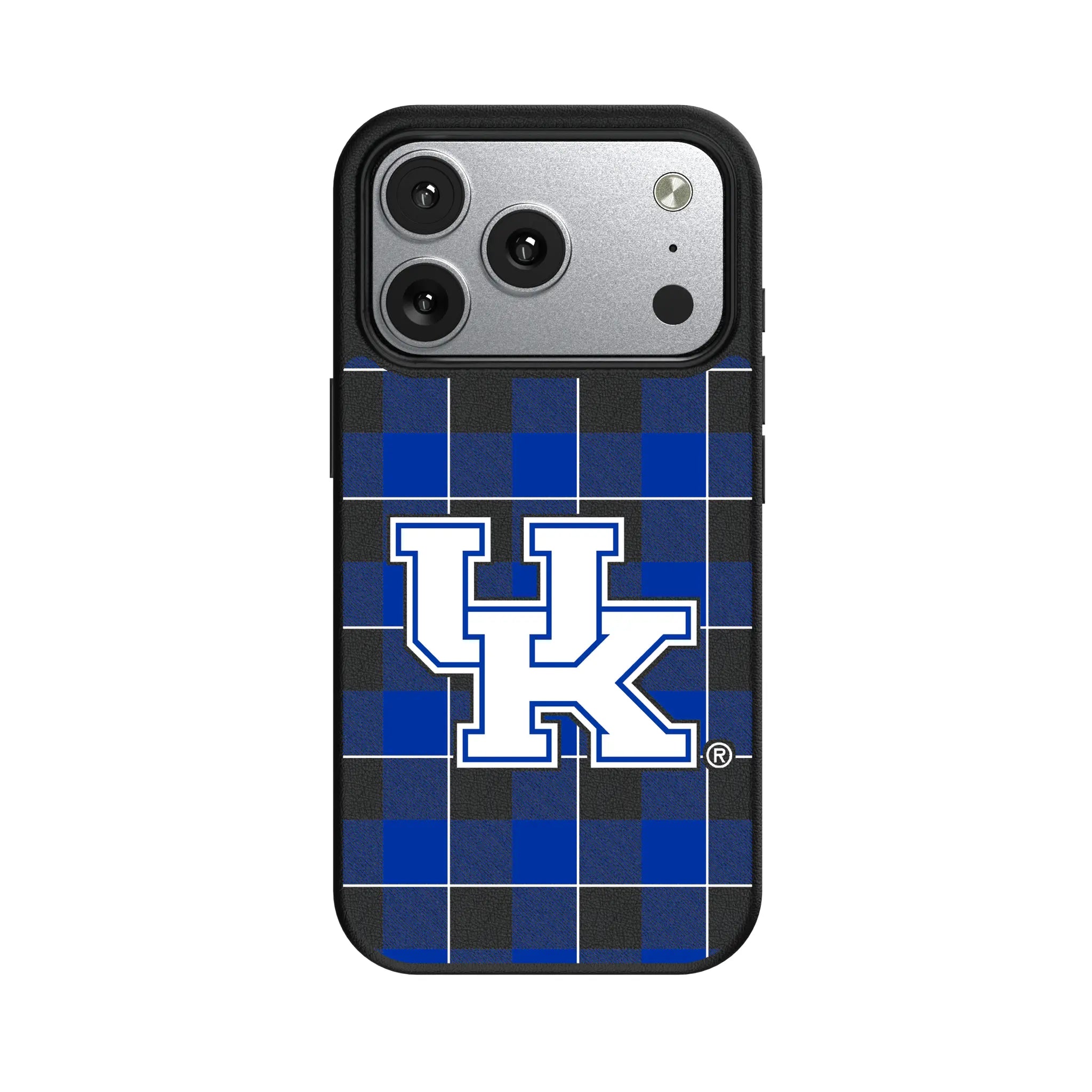 University of Kentucky Wildcats Plaid iPhone MagSafe Compatible Phone Case for Apple iPhone#Device_iPhone 17 Pro