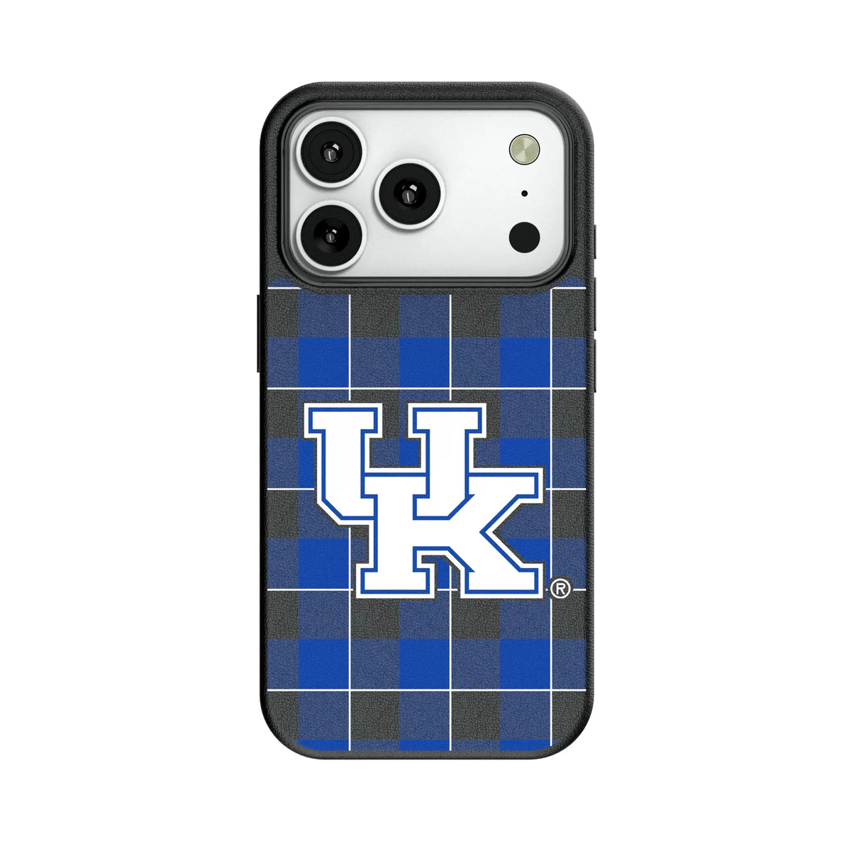 University of Kentucky Wildcats Plaid MagSafe Compatible Phone Case for Apple iPhone