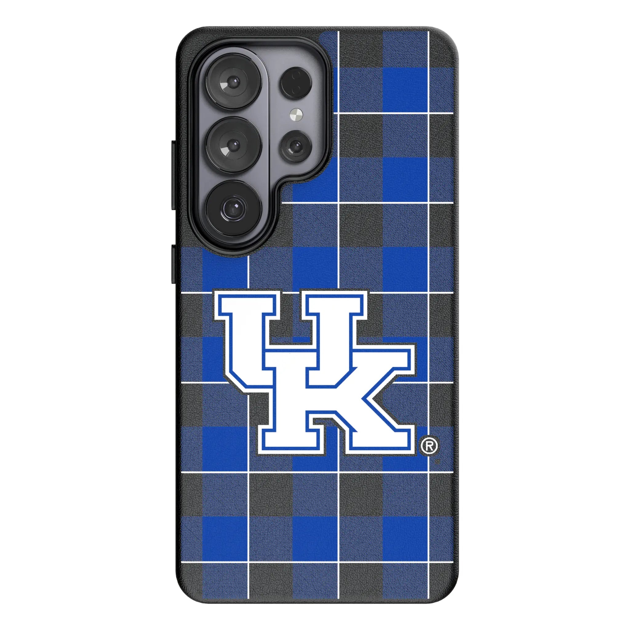 University of Kentucky Wildcats Plaid Galaxy MagSafe Compatible Phone Case for Samsung Galaxy#Device_Galaxy S26 Ultra