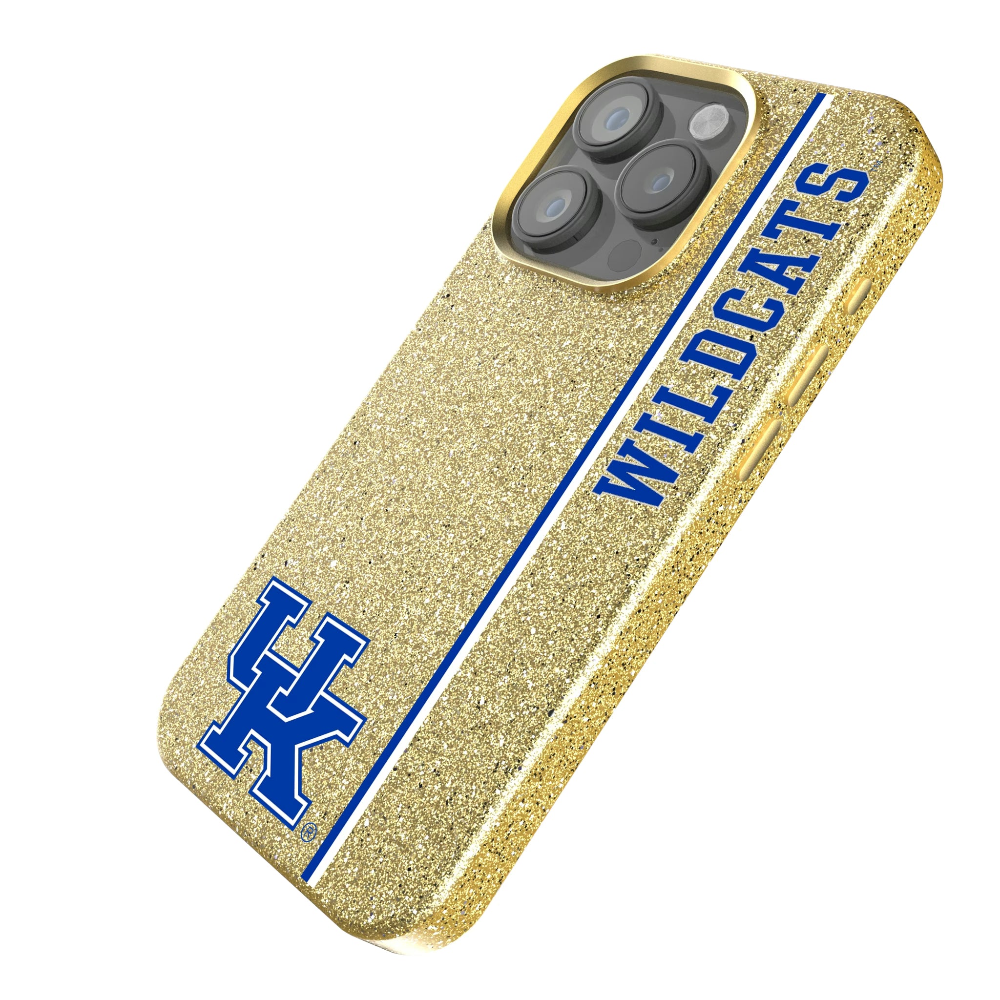University of Kentucky Wildcats Sidebar iPhone Bling Phone Case for Apple iPhone - Isometric View