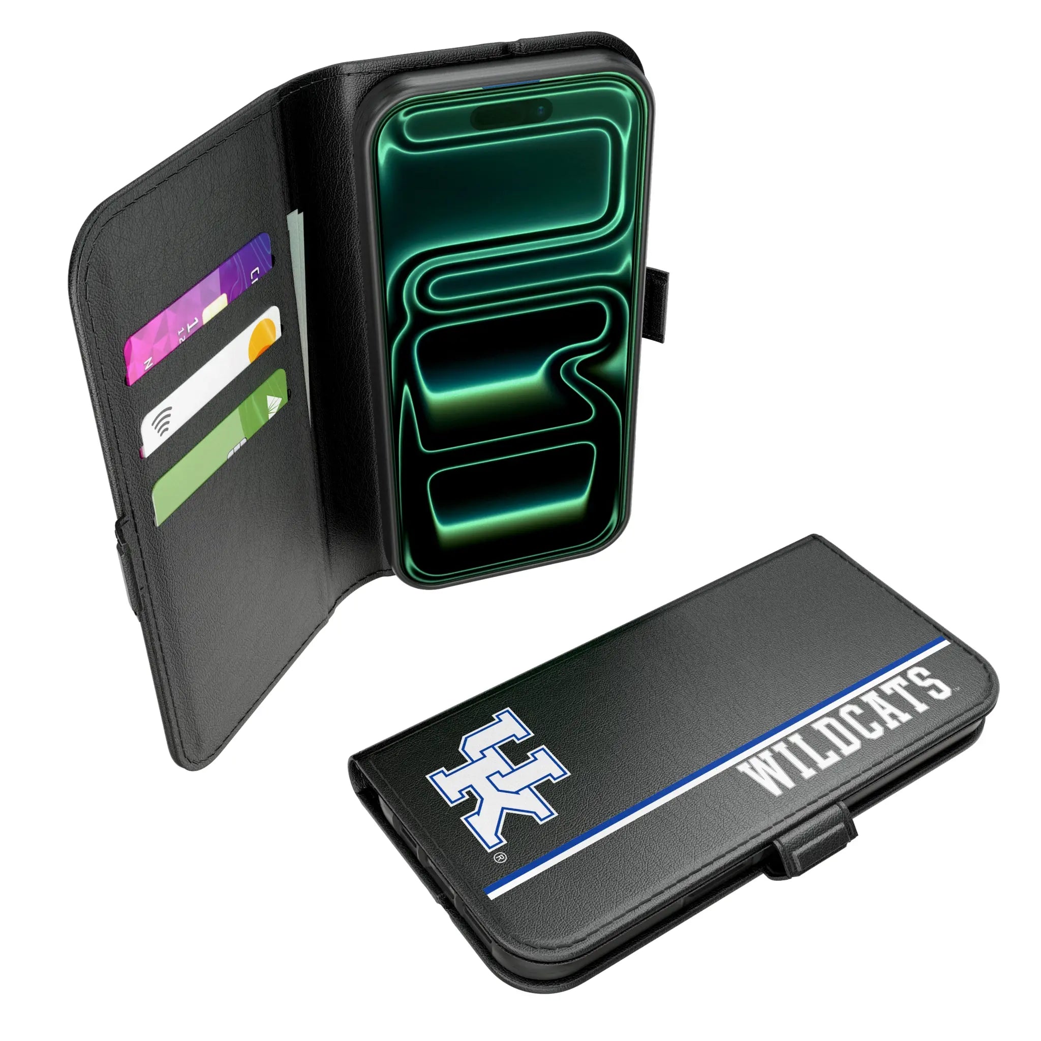 University of Kentucky Wildcats Sidebar iPhone Folio Phone Case for Apple iPhone#Device_iPhone 17