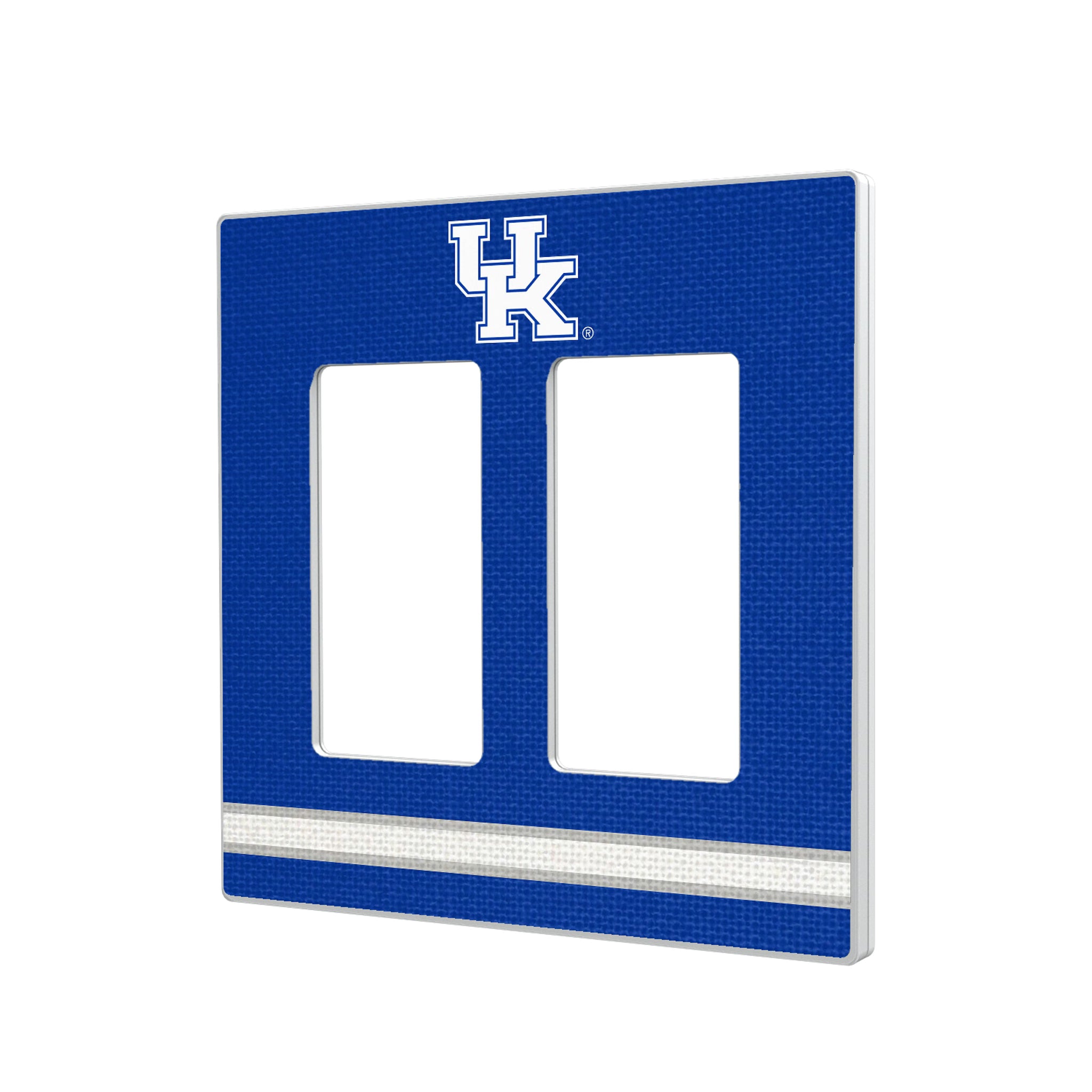 University of Kentucky Wildcats Stripe Hidden-Screw Light Switch Plate#Style_Double Rocker