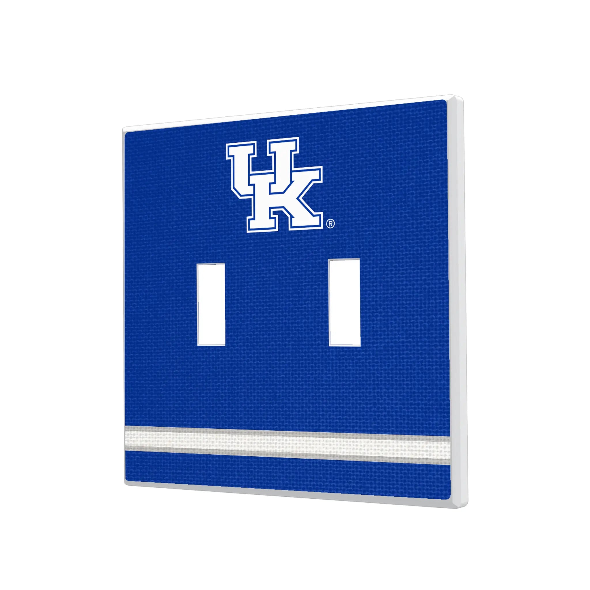 University of Kentucky Wildcats Stripe Hidden-Screw Light Switch Plate#Style_Double Toggle