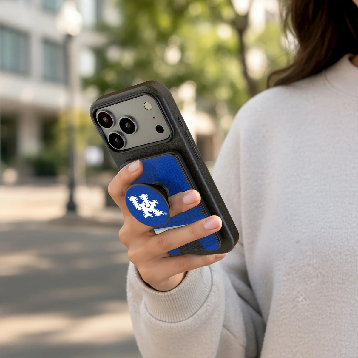 University of Kentucky Wildcats Stripe Popsockets Wallet Magnetic - Lifestyle