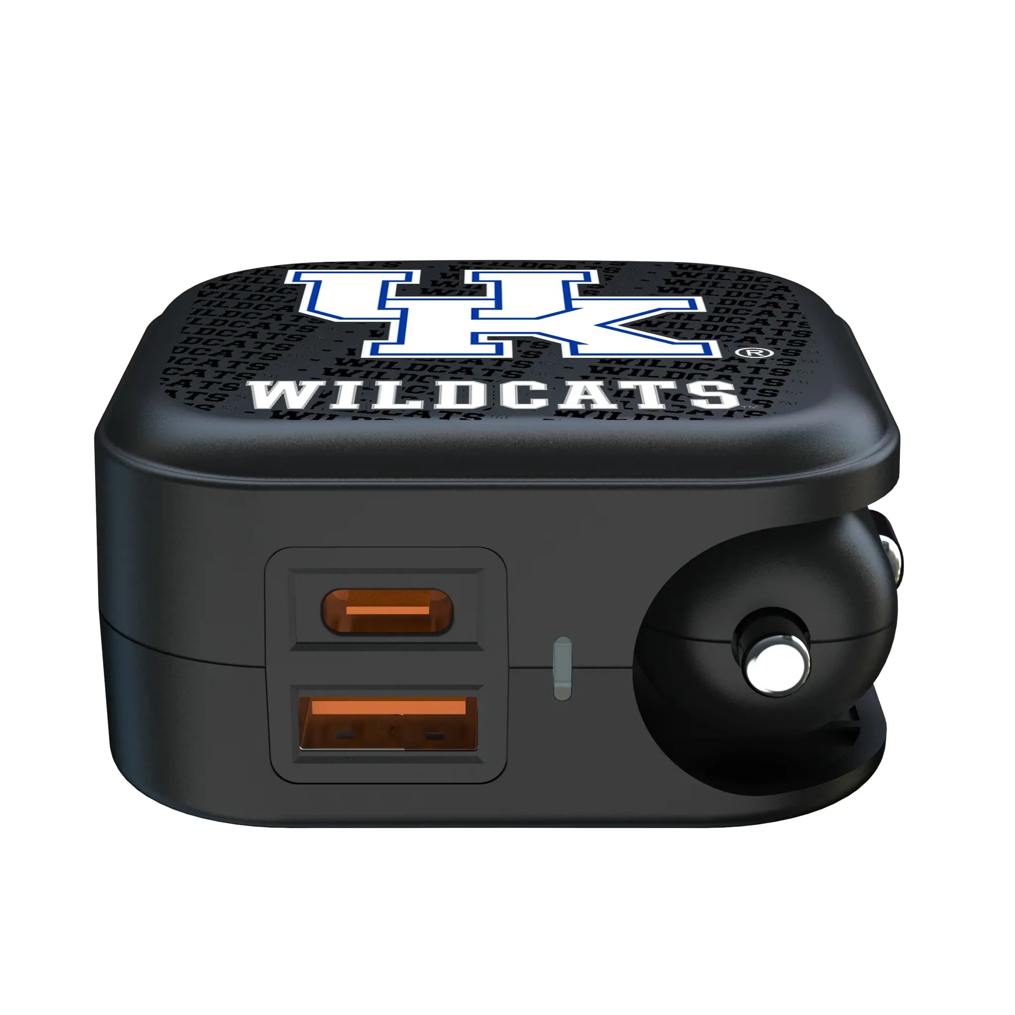 University of Kentucky Wildcats Text Backdrop 2 in 1 USB A/C Charger