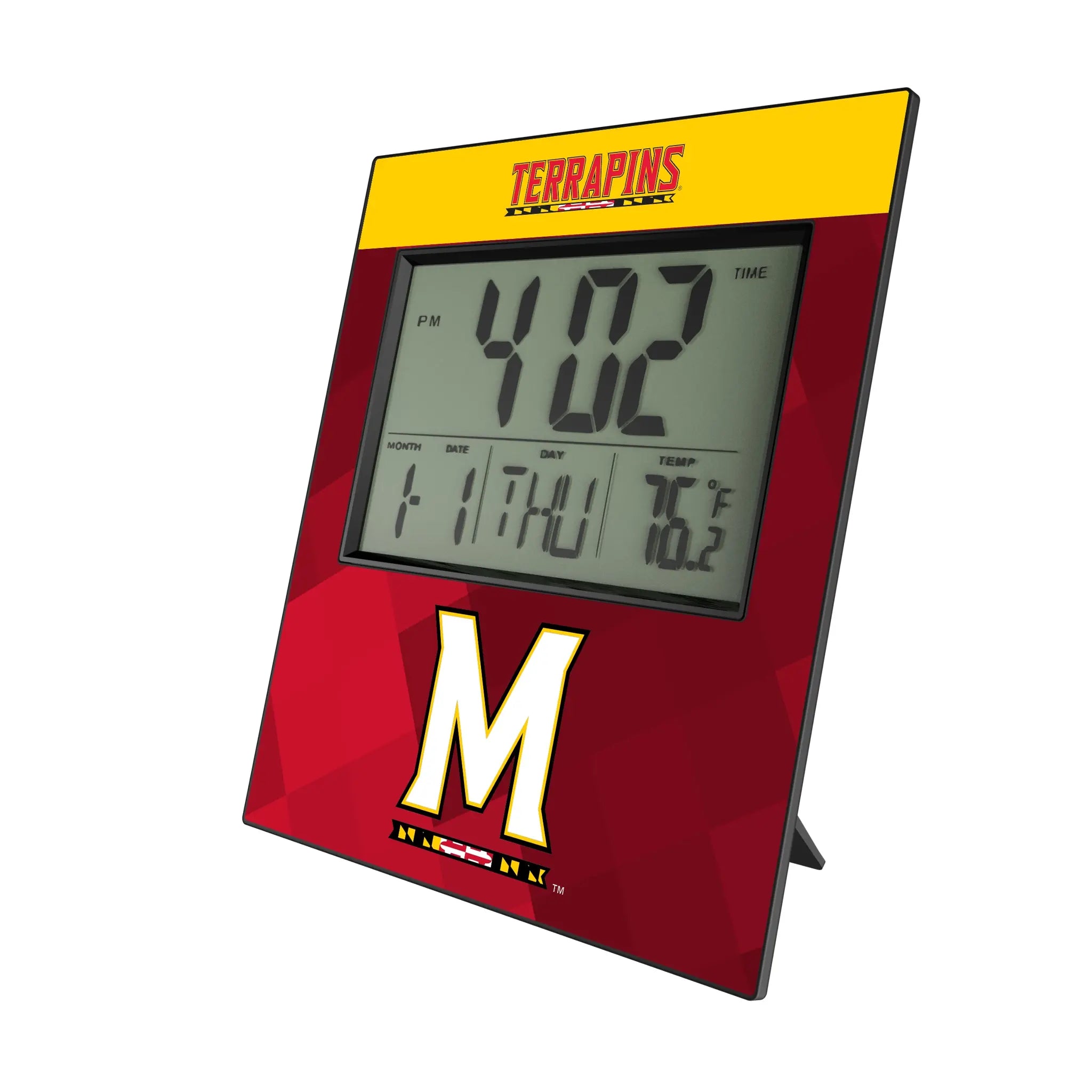 University of Maryland Terrapins Color Block Wall Clock