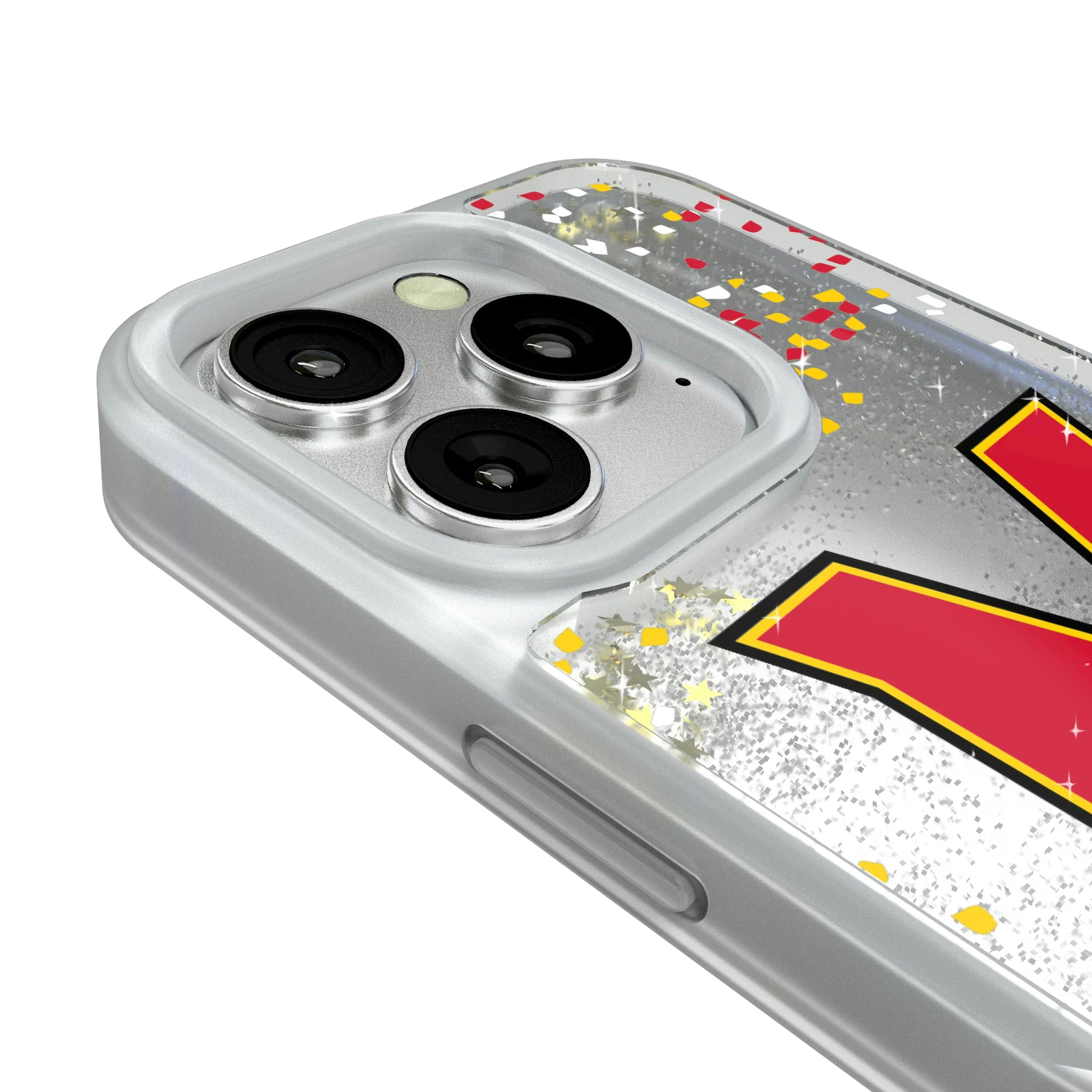 University of Maryland Terrapins Confetti iPhone Glitter Phone Case for Apple iPhone - Detail#Device_iPhone 16 Pro