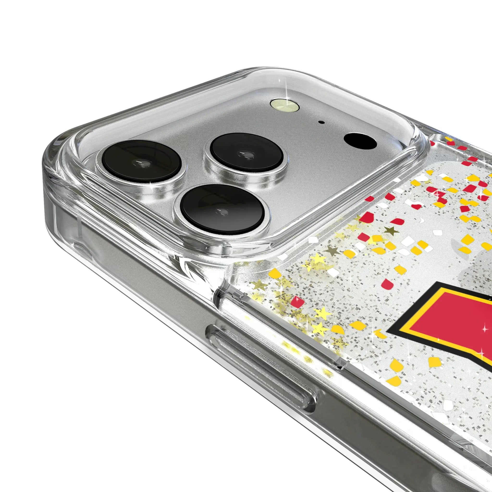 University of Maryland Terrapins Confetti iPhone Glitter Phone Case for Apple iPhone - Detail
