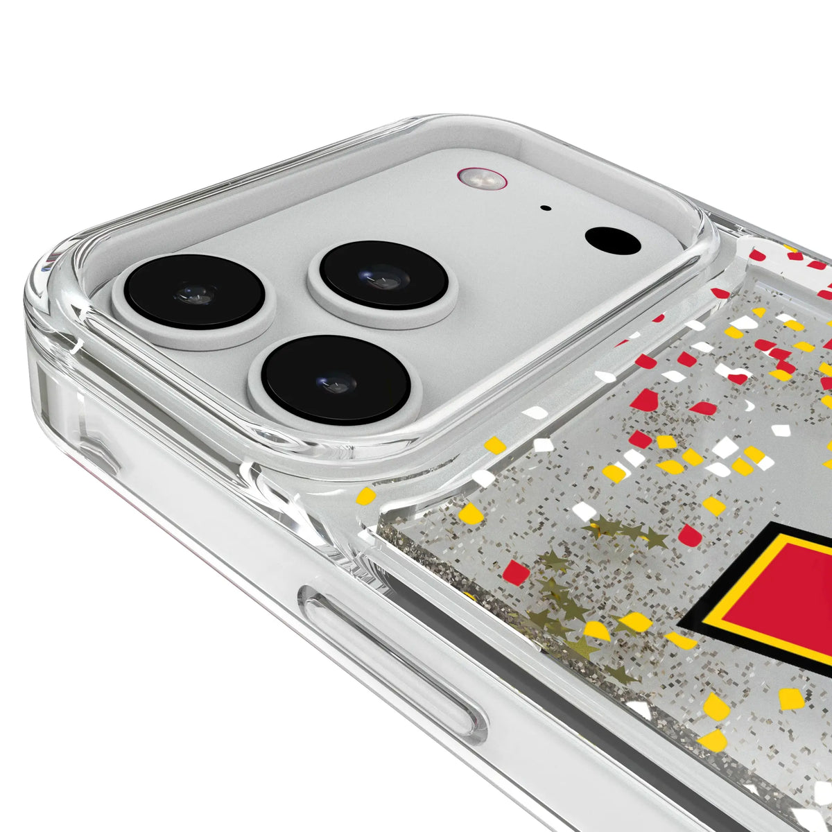 University of Maryland Terrapins Confetti iPhone Glitter Phone Case for Apple iPhone - Detail#Device_iPhone 18 Pro Max