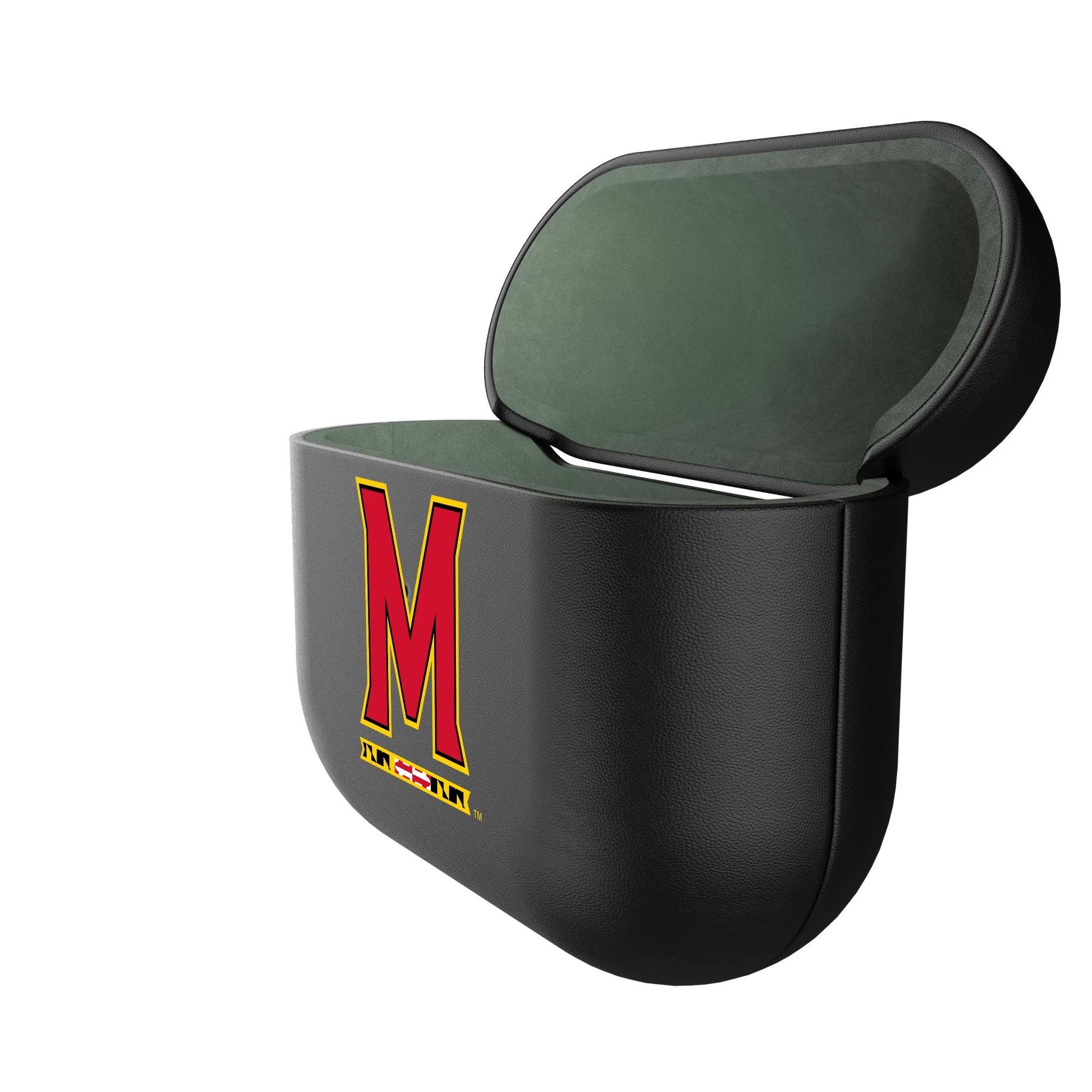 University of Maryland Terrapins Insignia AirPods AirPod Case Cover - Isometric View#Device_AirPods 3rd Gen