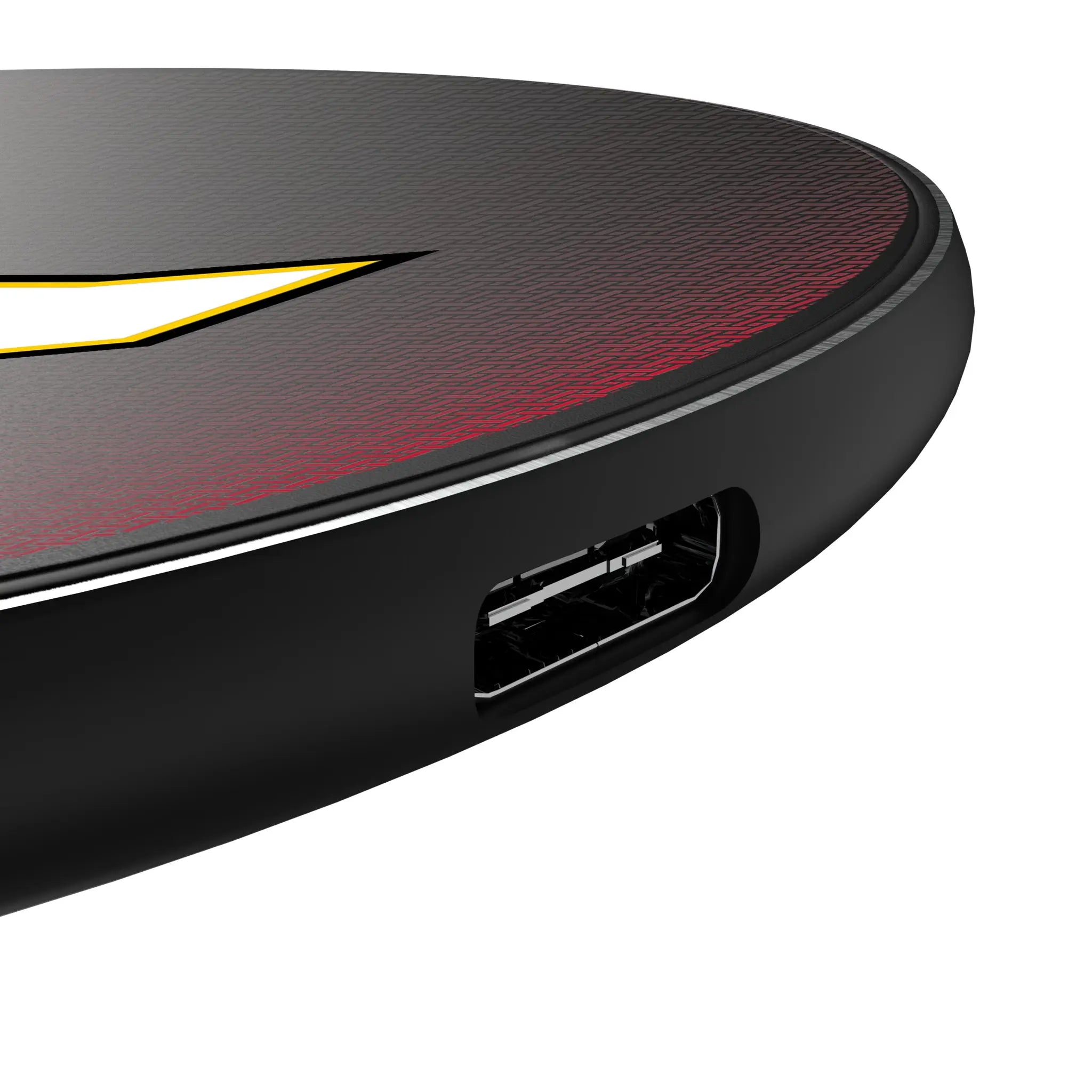 University of Maryland Terrapins Linen 15-Watt Wireless Charger - Detail