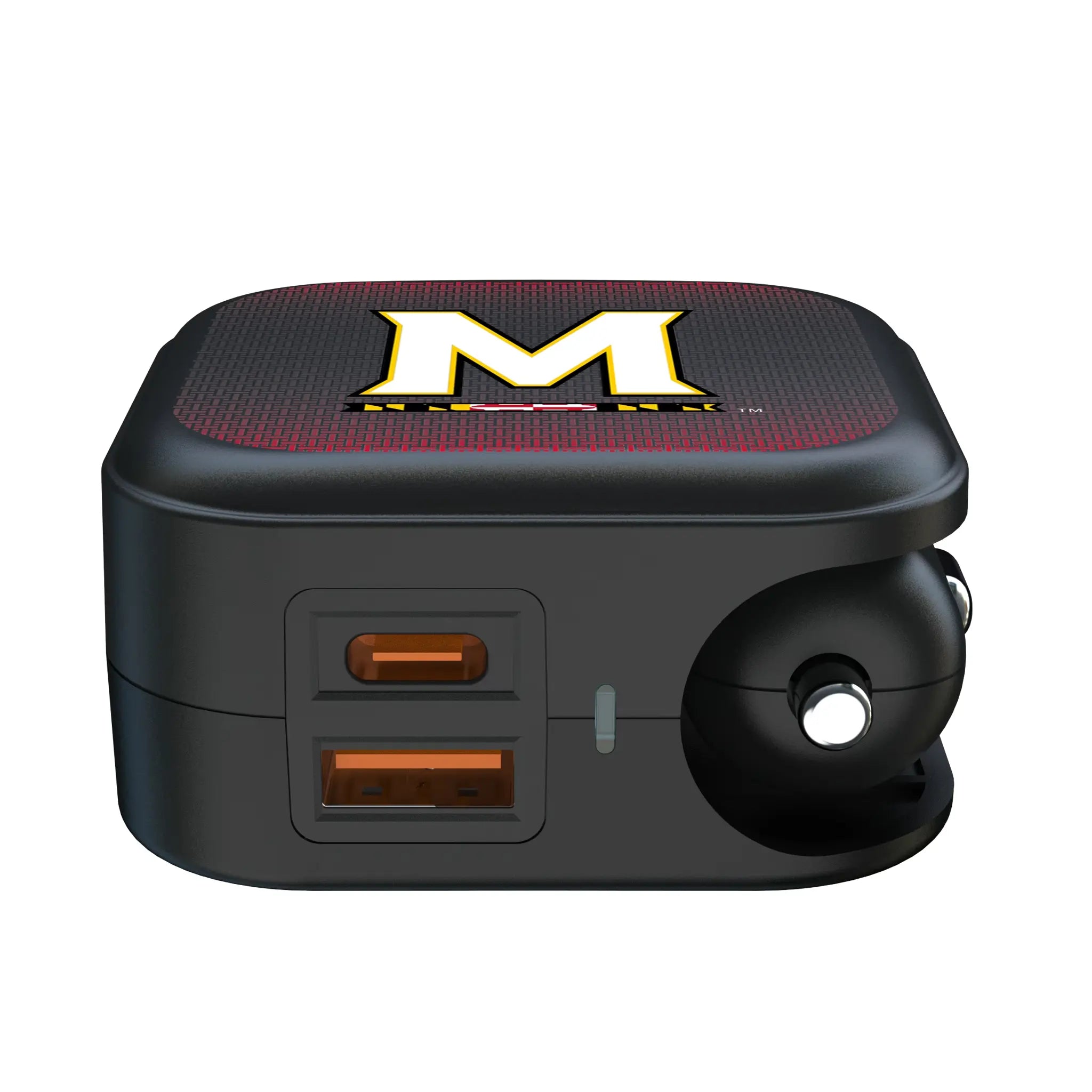 University of Maryland Terrapins Linen 2 in 1 USB A/C Charger