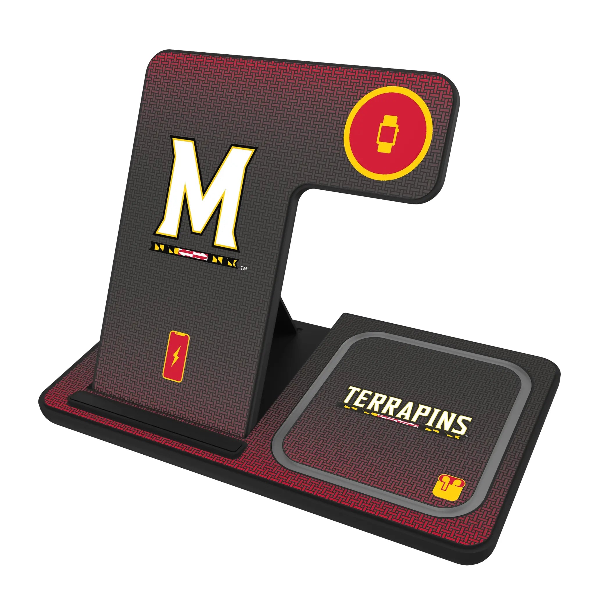 University of Maryland Terrapins Linen 3 in 1 Charging Station