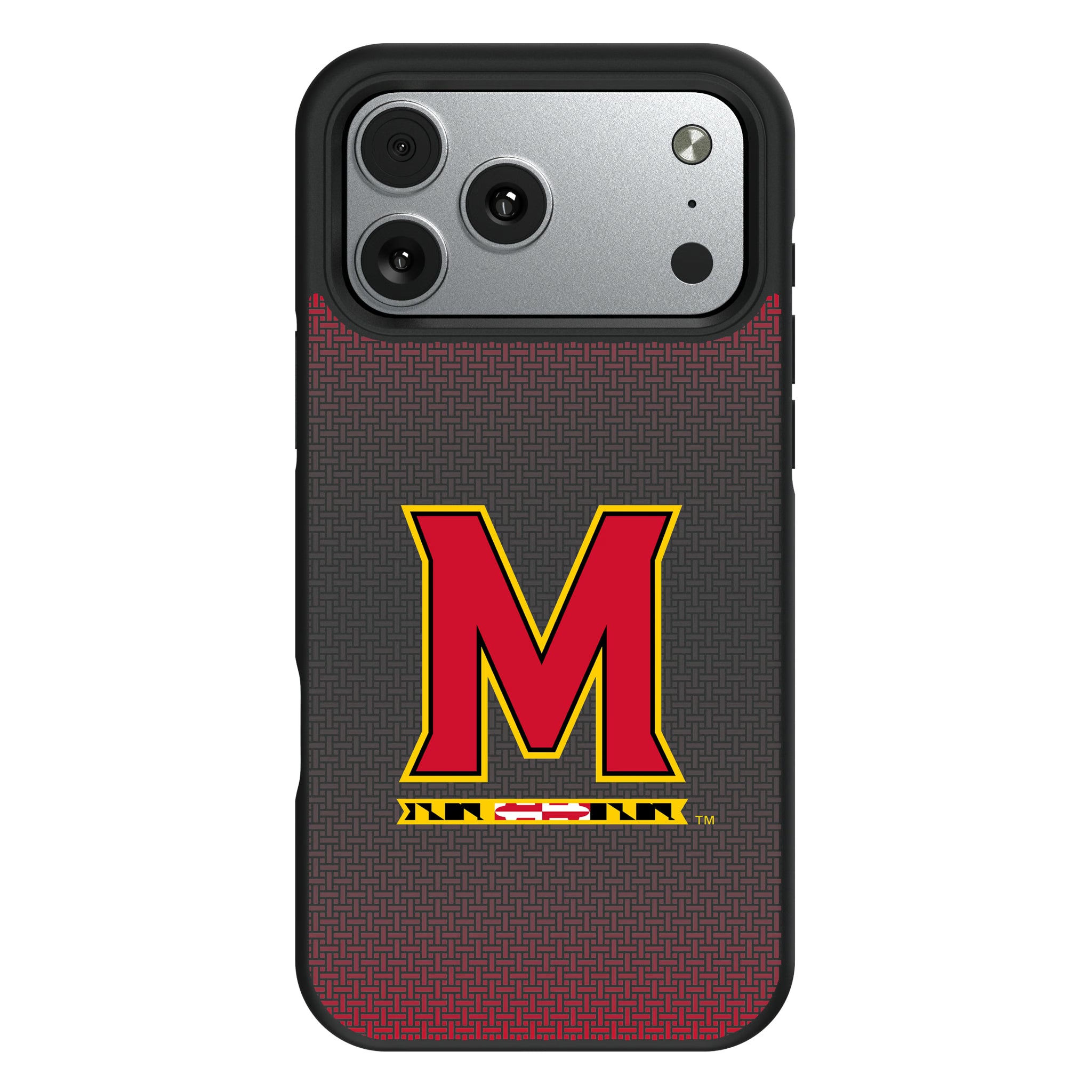 University of Maryland Terrapins Linen iPhone Bump Phone Case for Apple iPhone#Device_iPhone 17 Pro Max