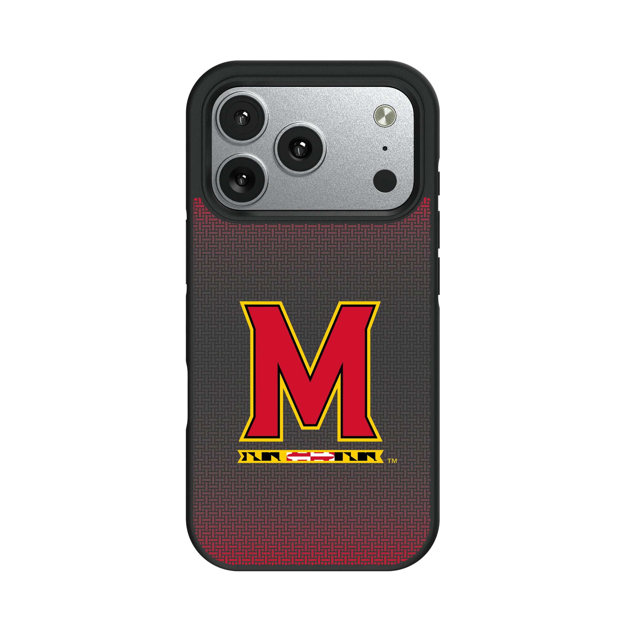 University of Maryland Terrapins Linen iPhone Bump Phone Case for Apple iPhone#Device_iPhone 17 Pro