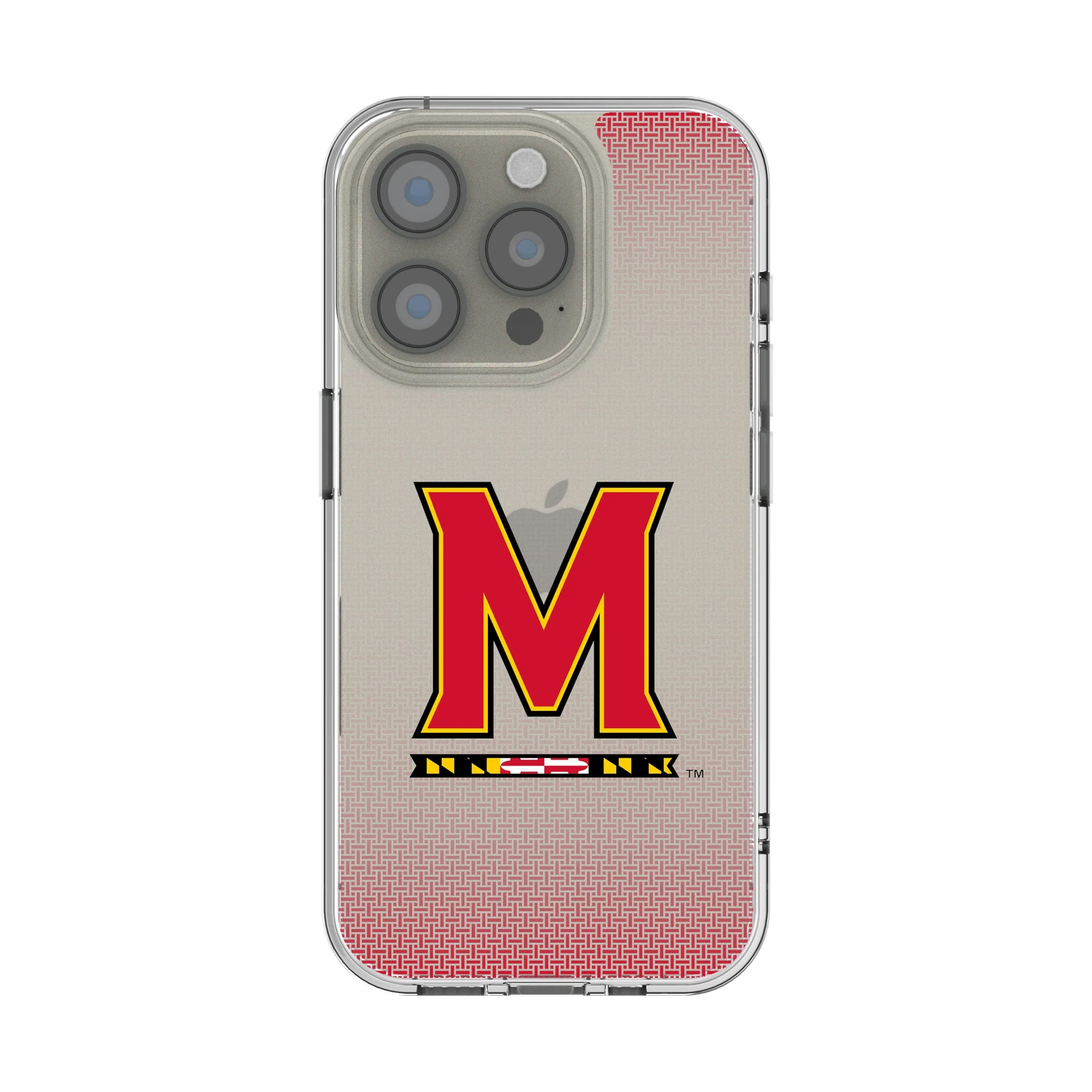 University of Maryland Terrapins Linen iPhone Clear Phone Case for Apple iPhone