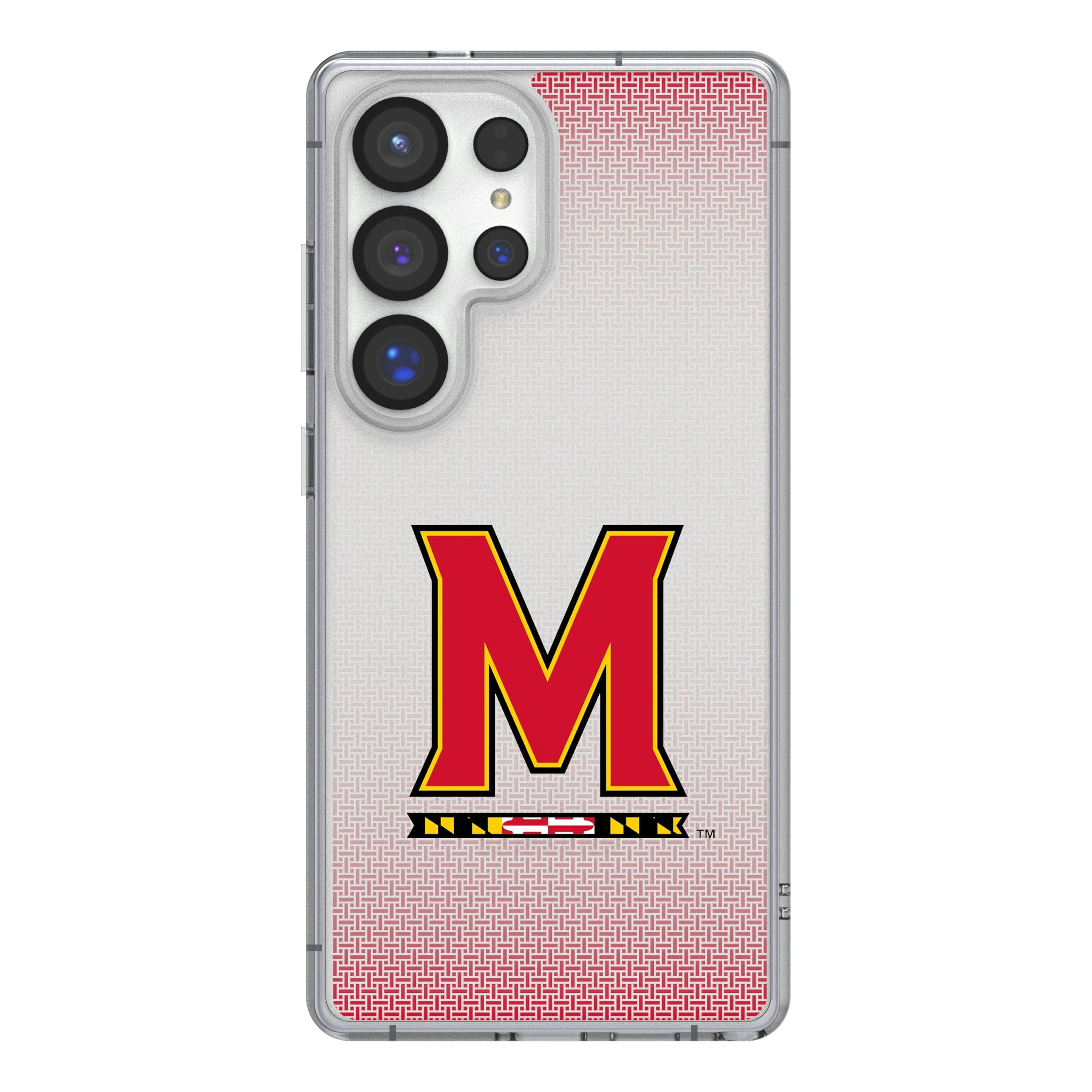University of Maryland Terrapins Linen Galaxy Clear Phone Case for Samsung Galaxy