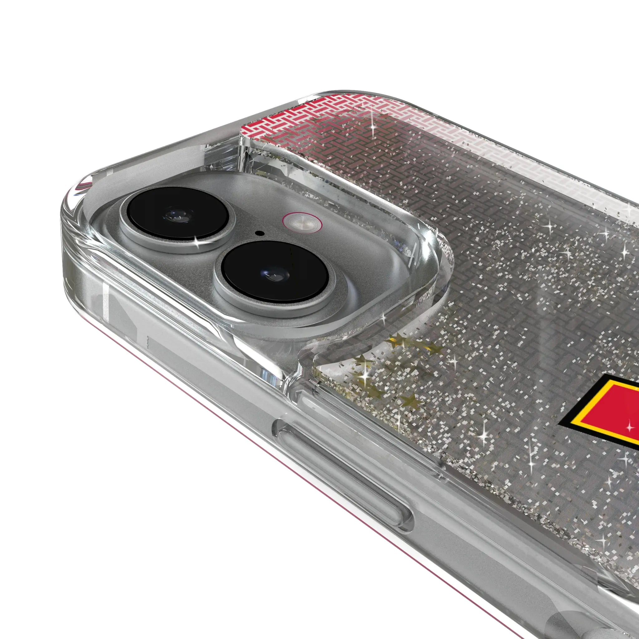University of Maryland Terrapins Linen iPhone Glitter Phone Case for Apple iPhone - Detail