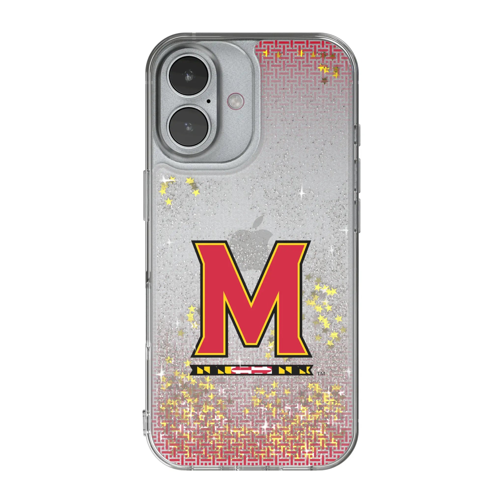 University of Maryland Terrapins Linen iPhone Glitter Phone Case for Apple iPhone
