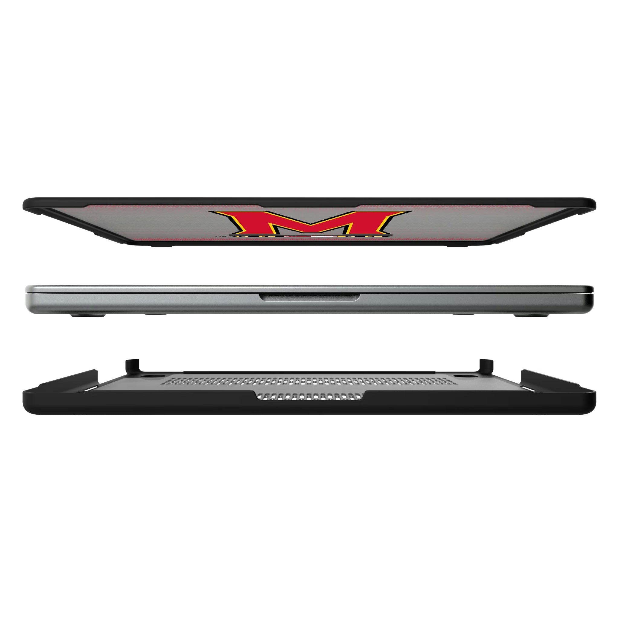 University of Maryland Terrapins Linen MacBook Laptop Case for Apple MacBook#Device_MacBook Pro (14-inch, 2021) / MacBook Pro (14-inch, 2023) / MacBook Pro (14-inch, 2024)