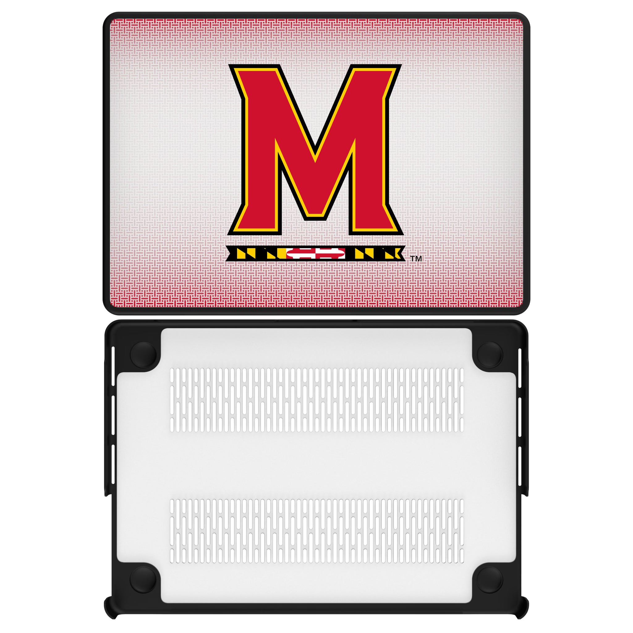 University of Maryland Terrapins Linen MacBook Laptop Case for Apple MacBook#Device_MacBook Pro (14-inch, 2021) / MacBook Pro (14-inch, 2023) / MacBook Pro (14-inch, 2024)