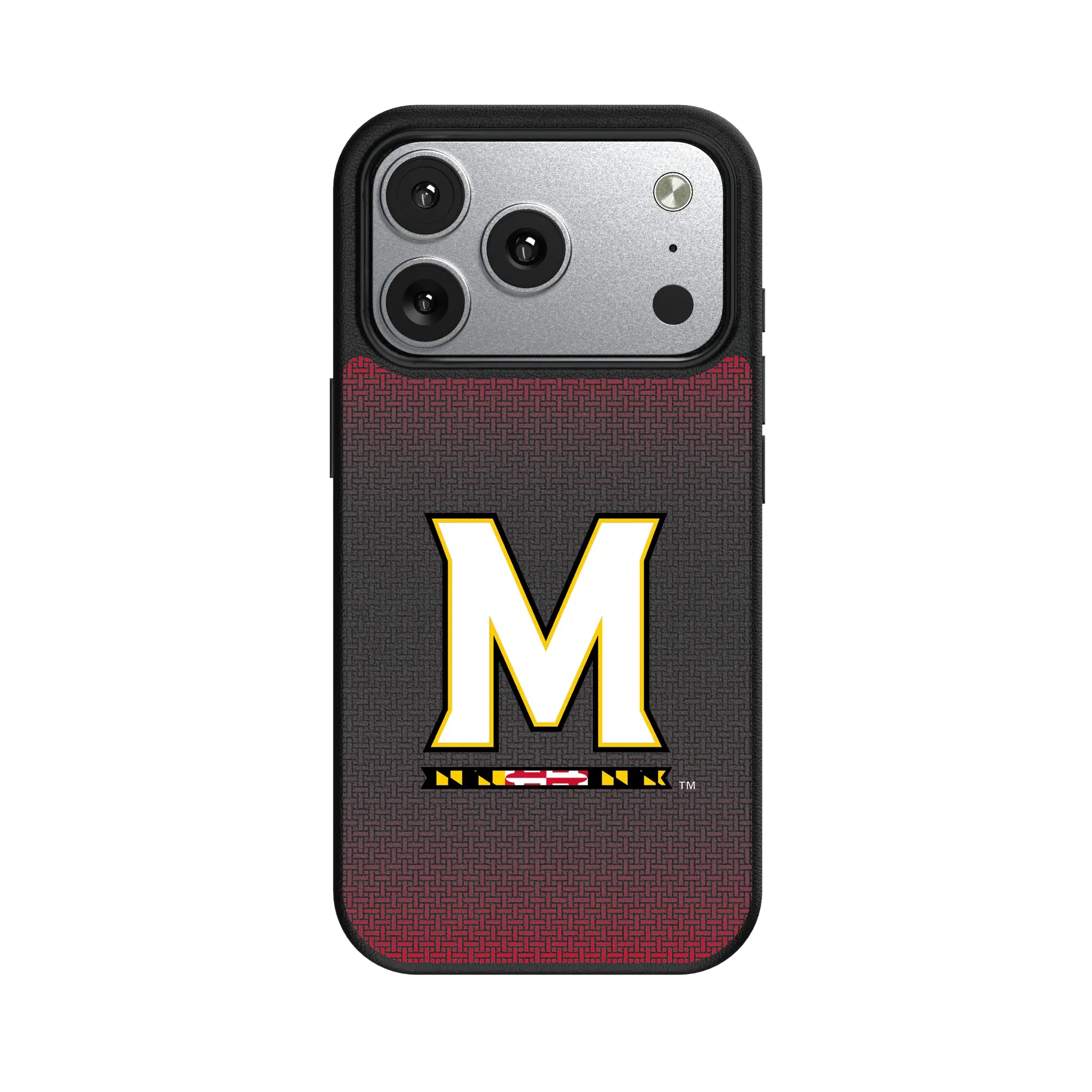 University of Maryland Terrapins Linen iPhone MagSafe Compatible Phone Case for Apple iPhone#Device_iPhone 17 Pro