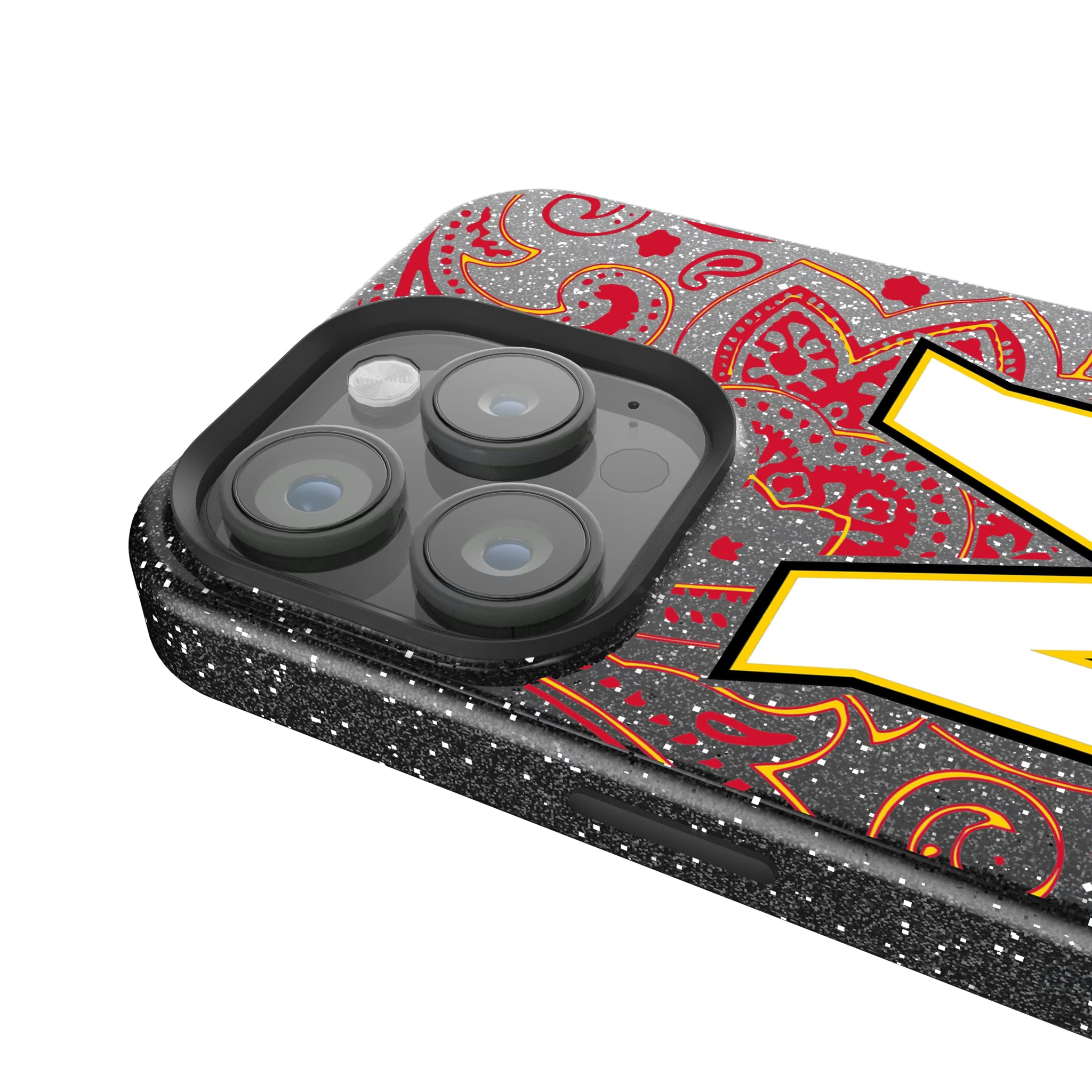 University of Maryland Terrapins Paisley iPhone Bling Phone Case for Apple iPhone - Detail