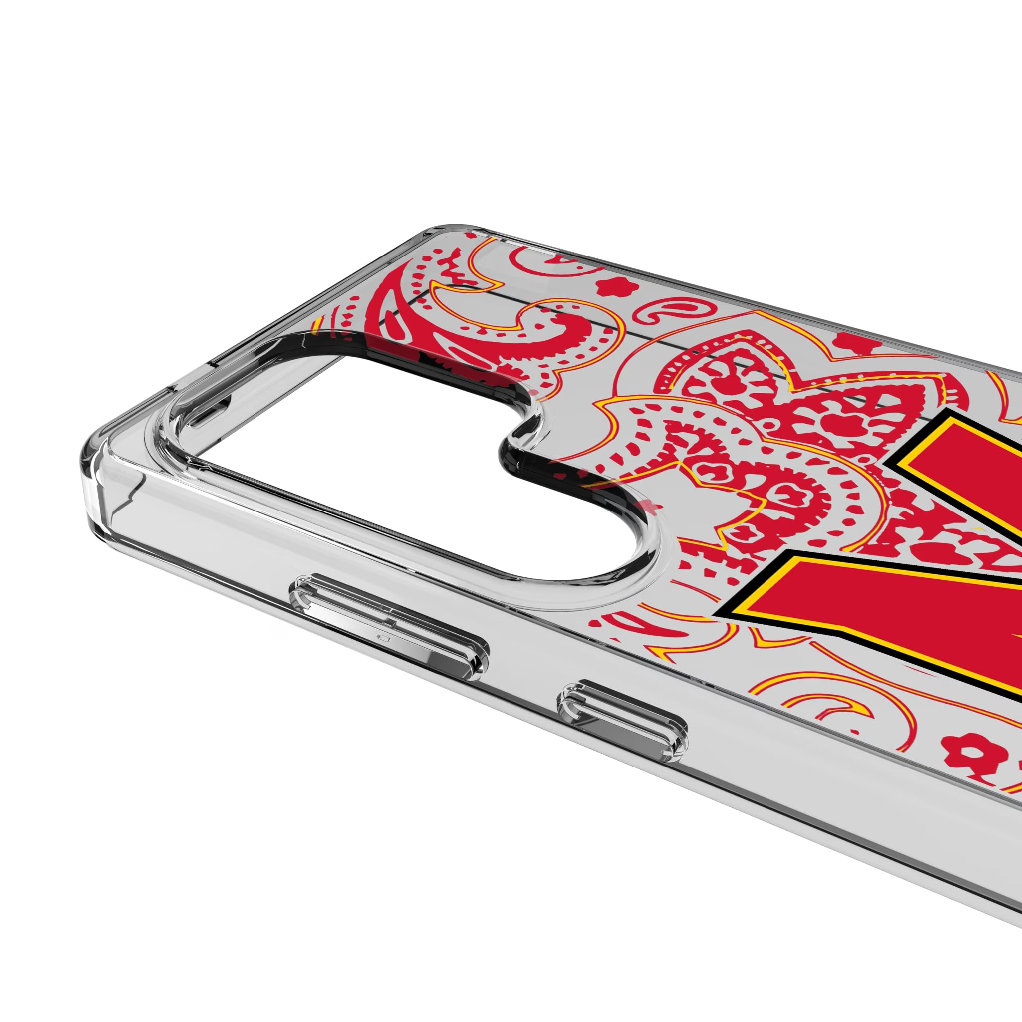 University of Maryland Terrapins Paisley Galaxy Clear Phone Case for Samsung Galaxy - Detail