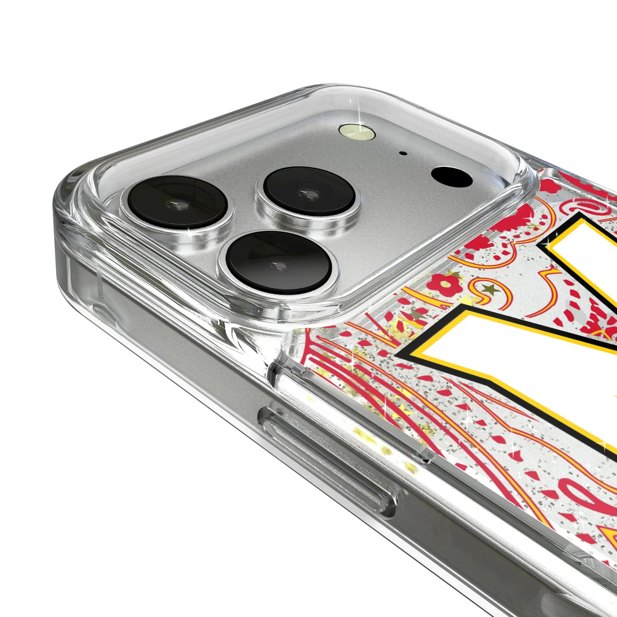 University of Maryland Terrapins Paisley iPhone Glitter Phone Case for Apple iPhone - Detail