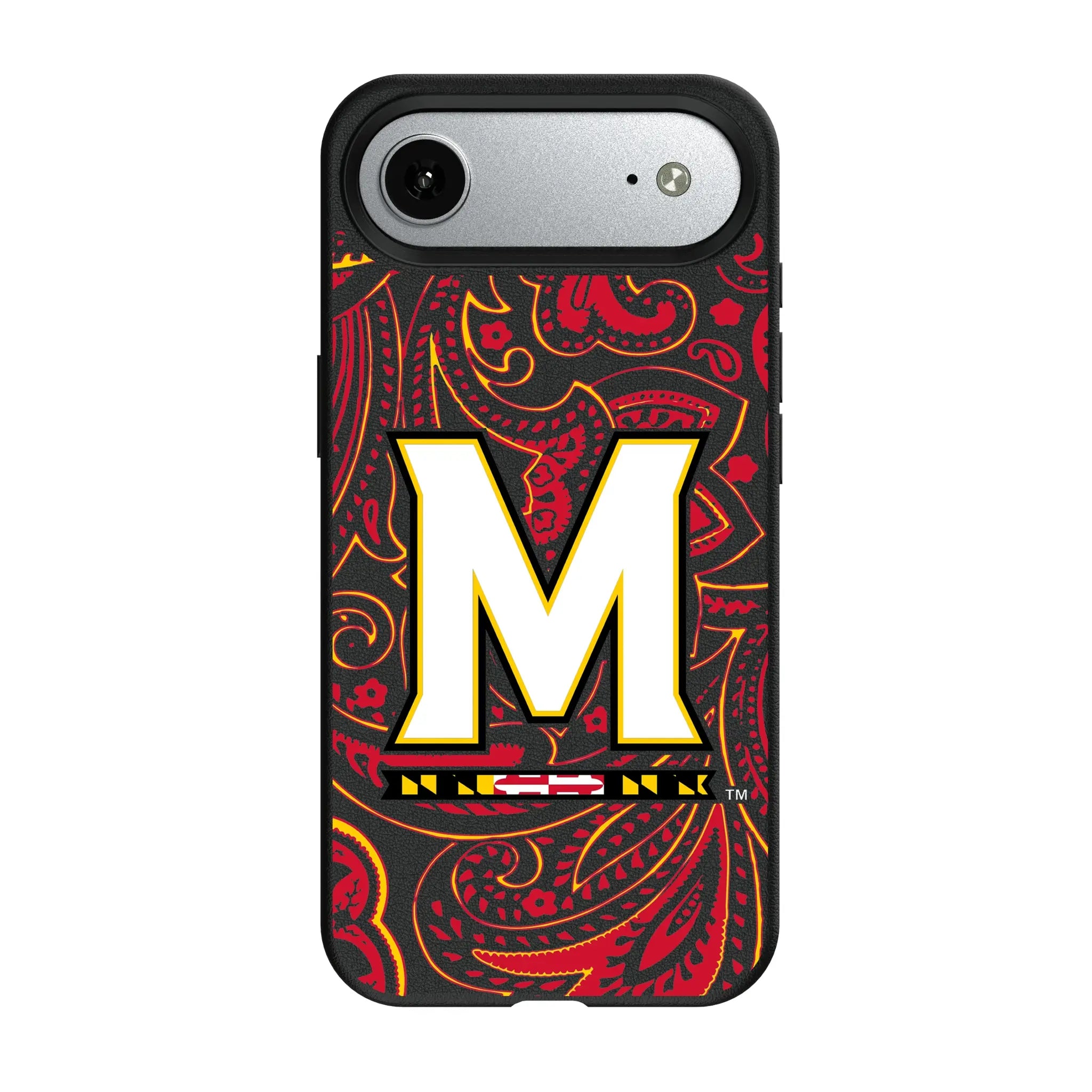 University of Maryland Terrapins Paisley iPhone MagSafe Compatible Phone Case for Apple iPhone#Device_iPhone Air
