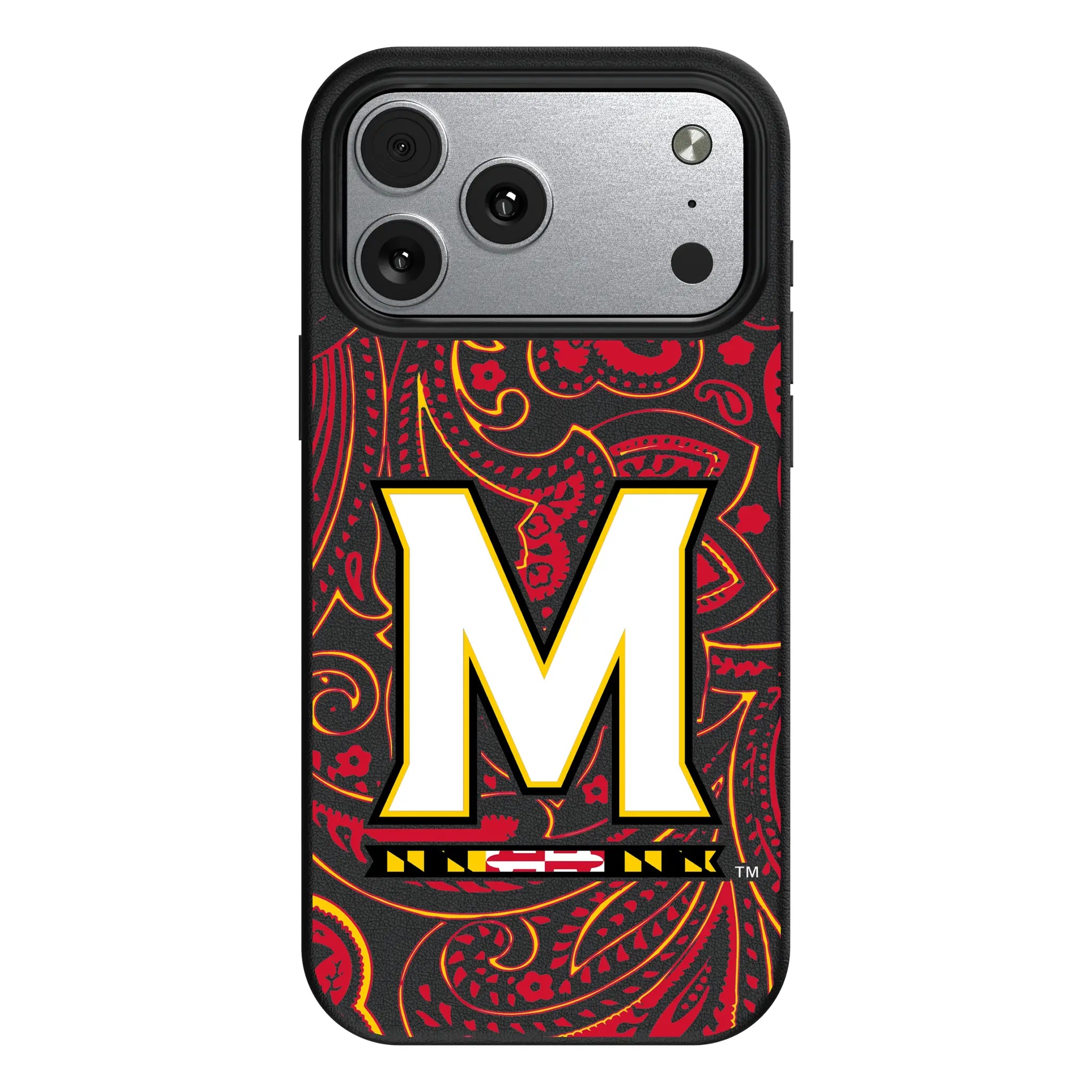 University of Maryland Terrapins Paisley iPhone MagSafe Compatible Phone Case for Apple iPhone#Device_iPhone 17 Pro Max