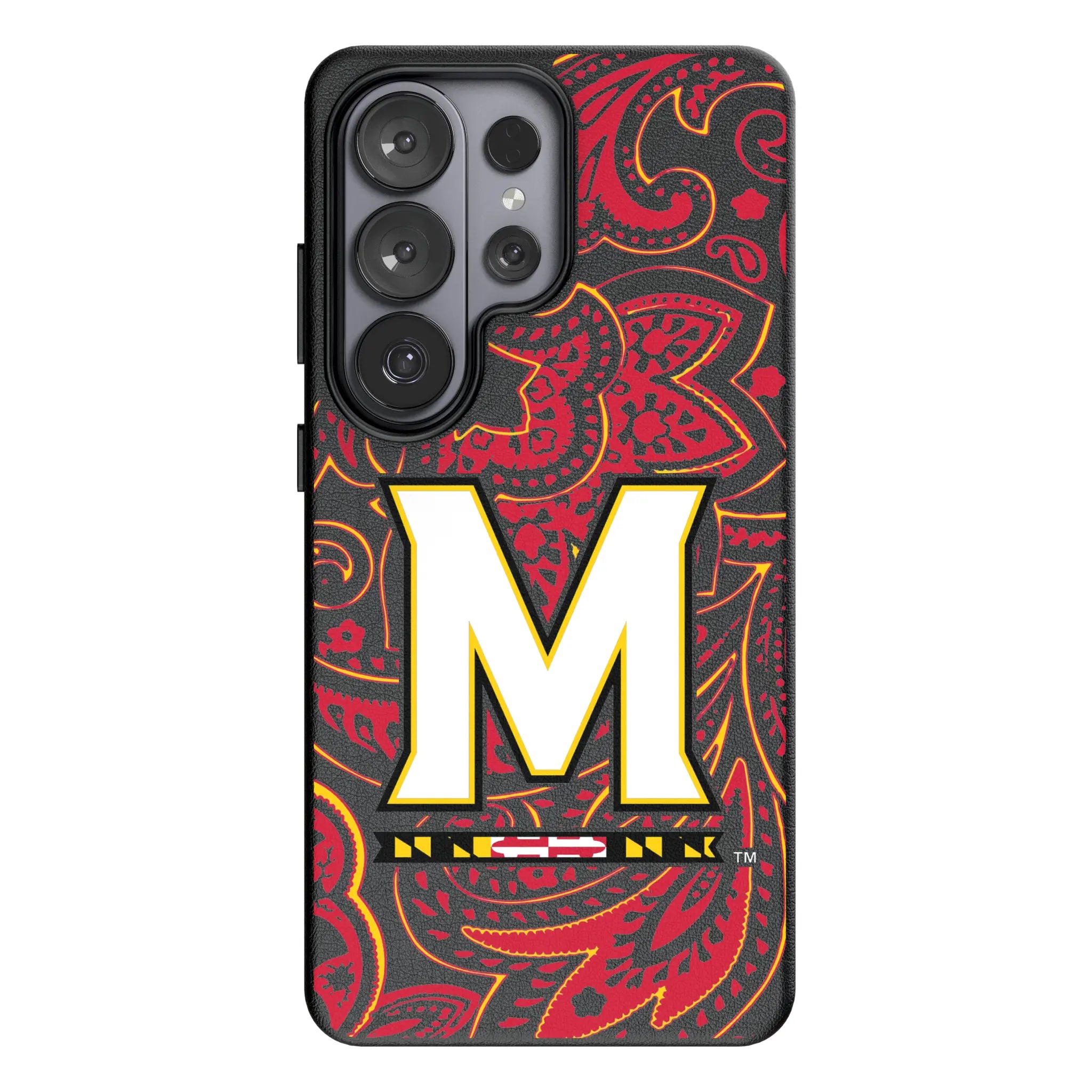 University of Maryland Terrapins Paisley Galaxy MagSafe Compatible Phone Case for Samsung Galaxy#Device_Galaxy S26 Ultra