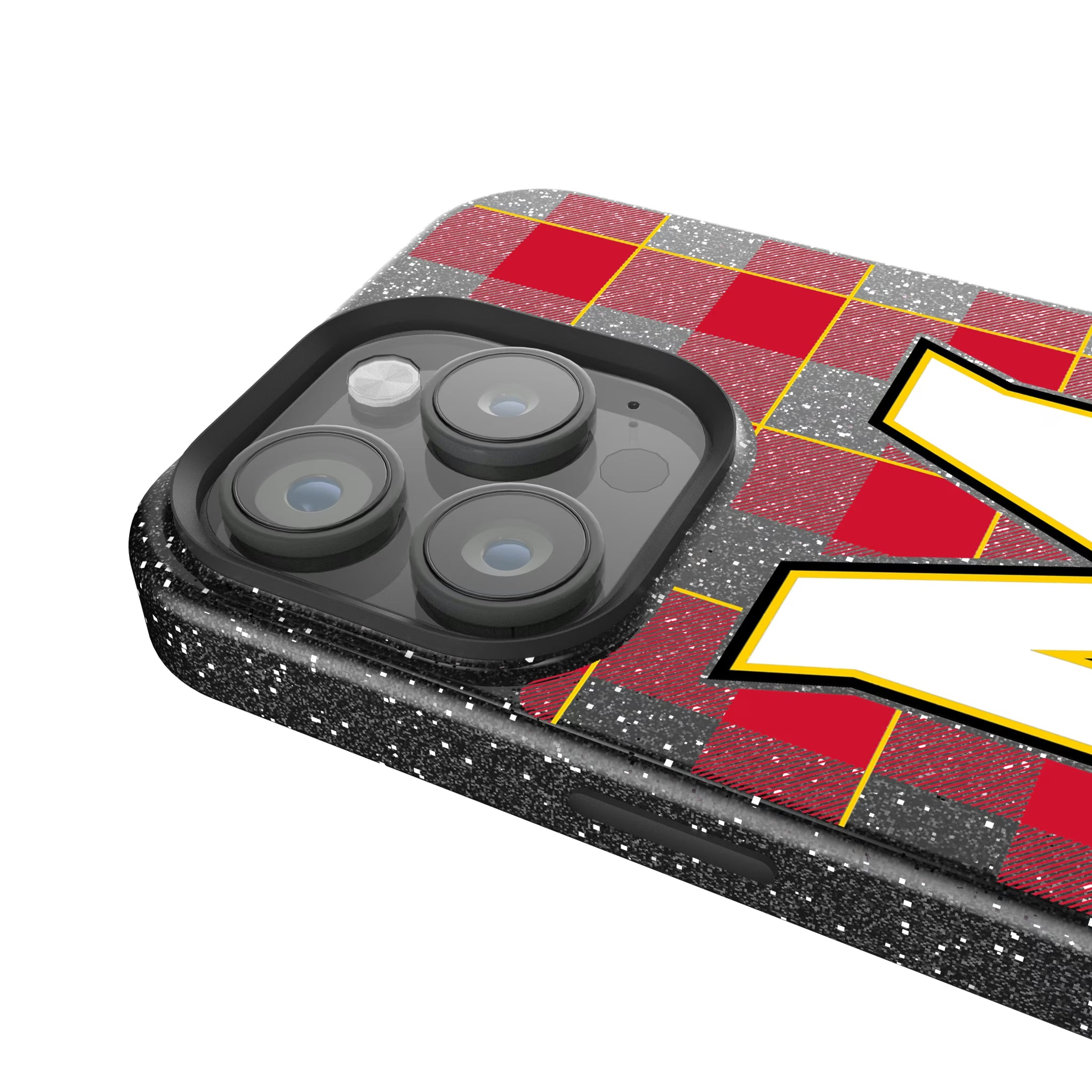 University of Maryland Terrapins Plaid iPhone Bling Phone Case for Apple iPhone - Detail