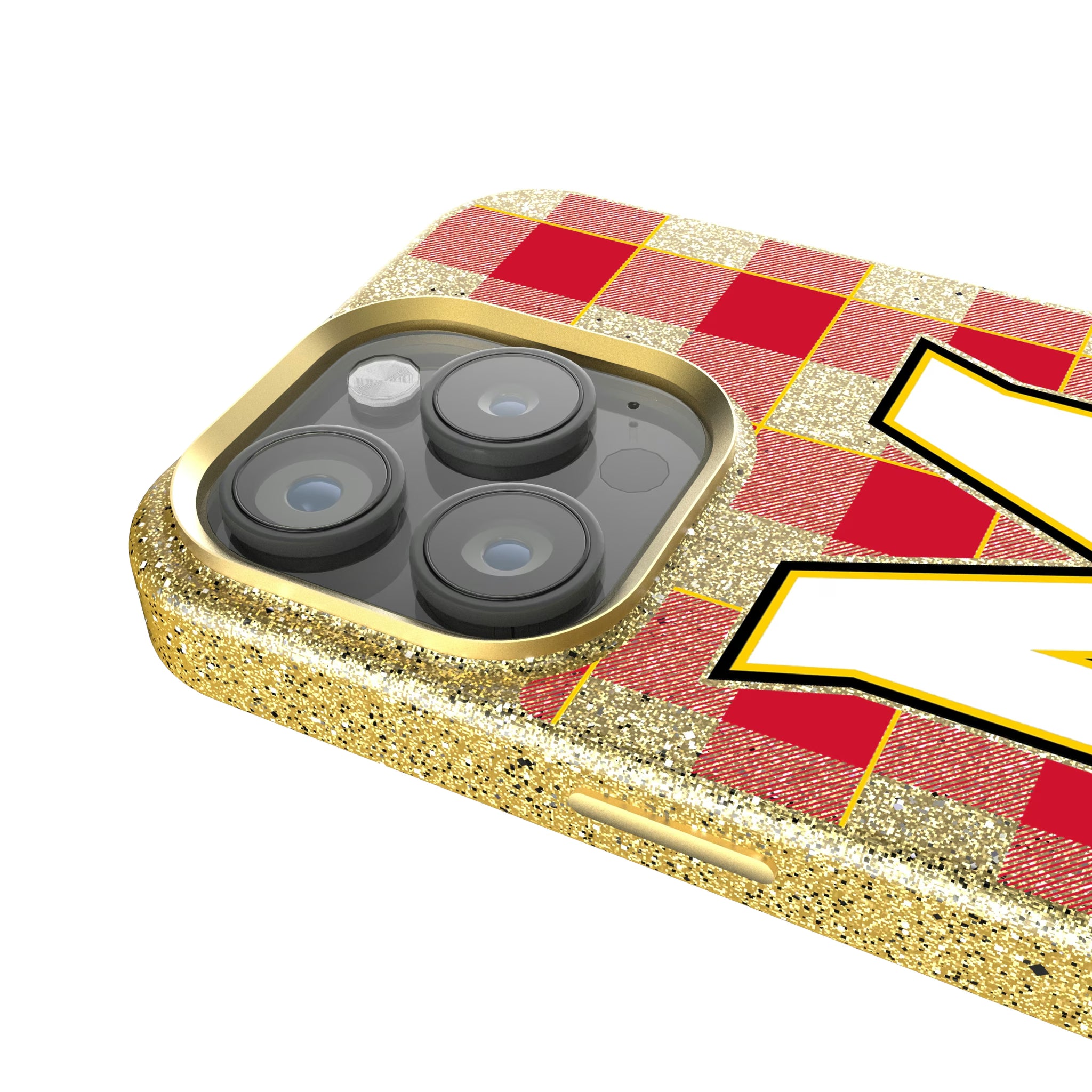 University of Maryland Terrapins Plaid iPhone Bling Phone Case for Apple iPhone - Detail