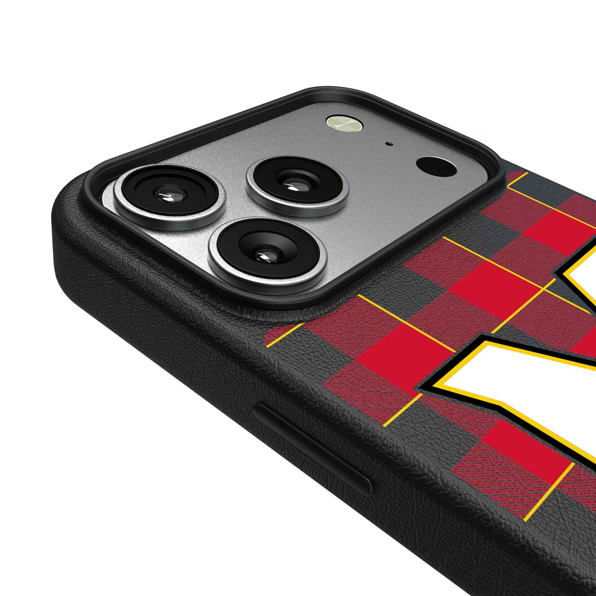 University of Maryland Terrapins Plaid iPhone MagSafe Compatible Phone Case for Apple iPhone - Detail#Device_iPhone 17 Pro