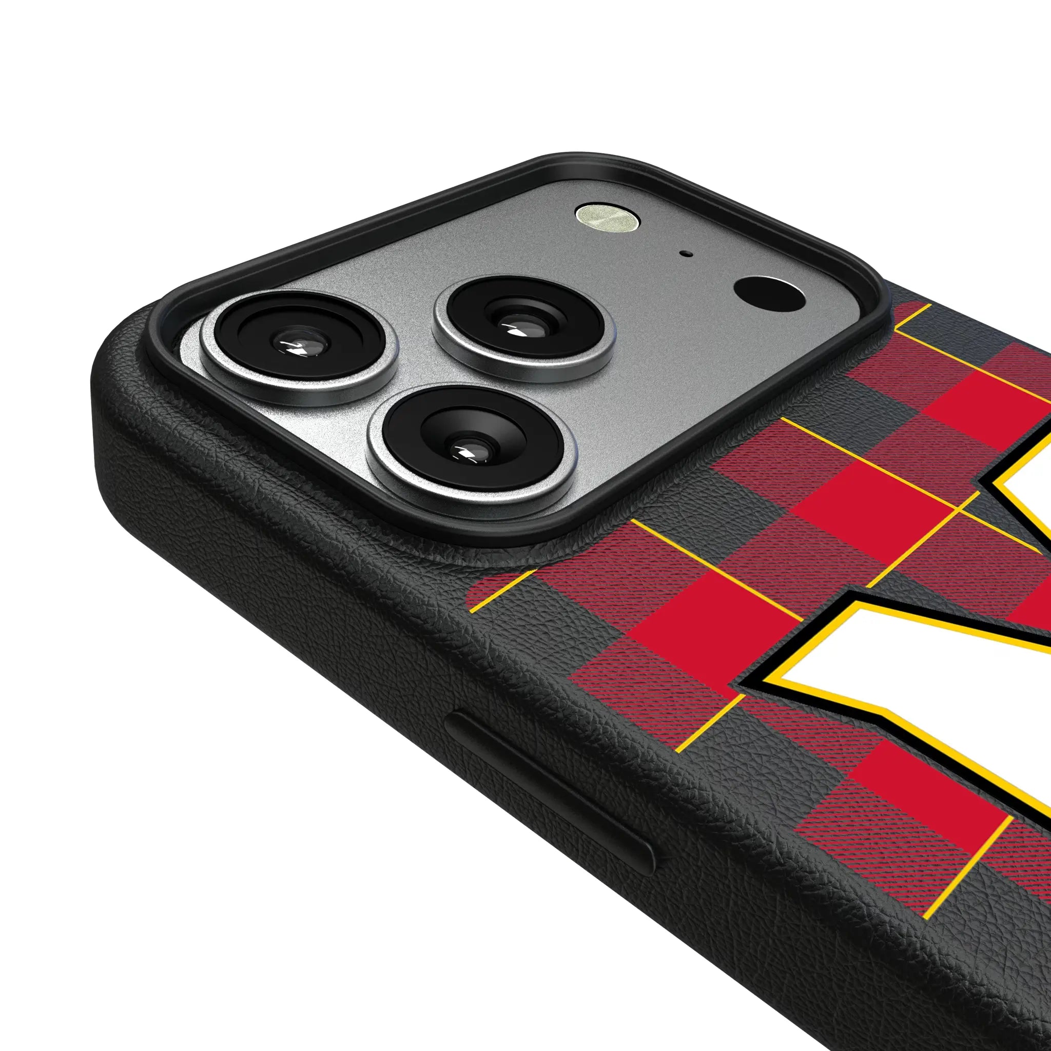 University of Maryland Terrapins Plaid iPhone MagSafe Compatible Phone Case for Apple iPhone - Detail#Device_iPhone 17 Pro