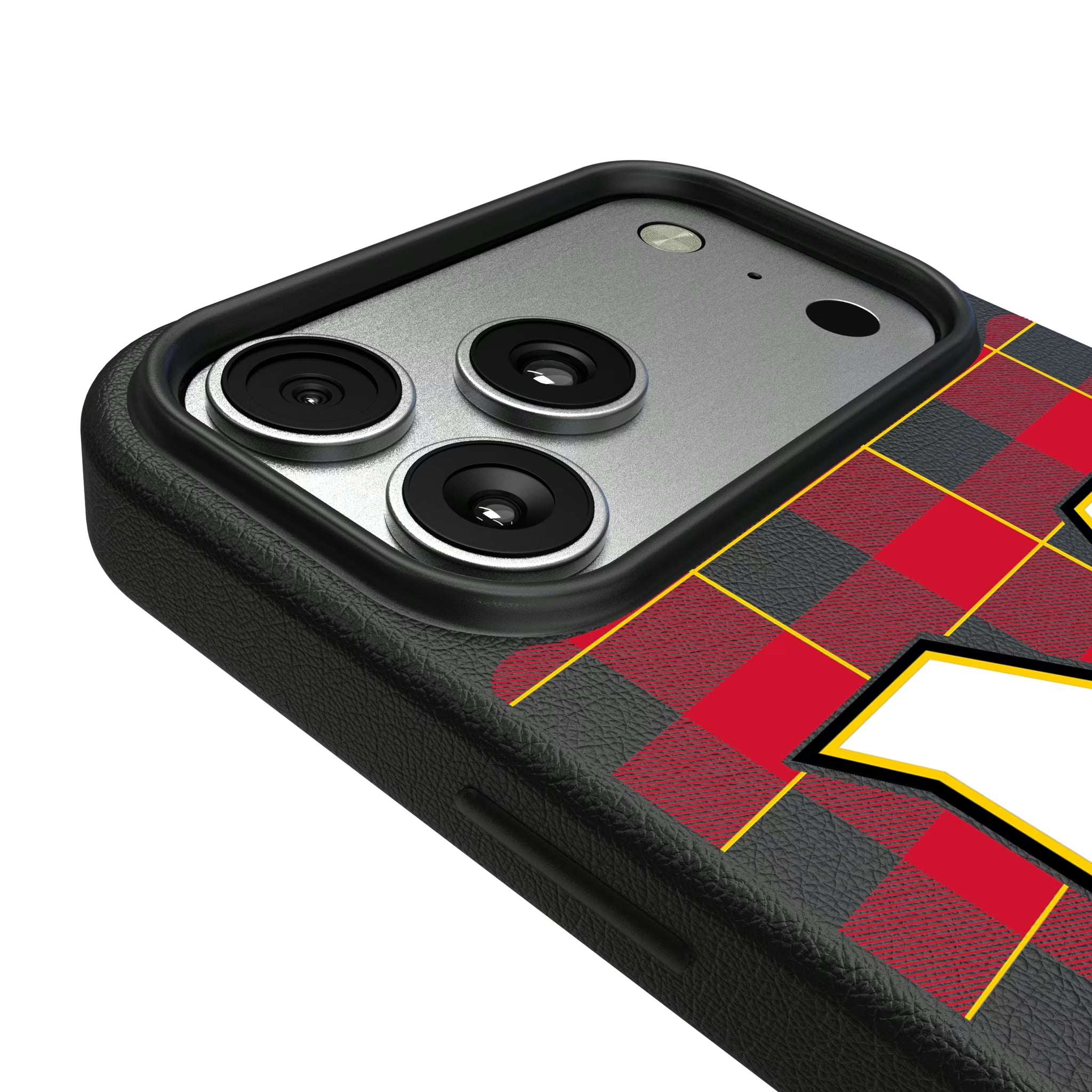 University of Maryland Terrapins Plaid iPhone MagSafe Compatible Phone Case for Apple iPhone - Detail#Device_iPhone 17 Pro Max