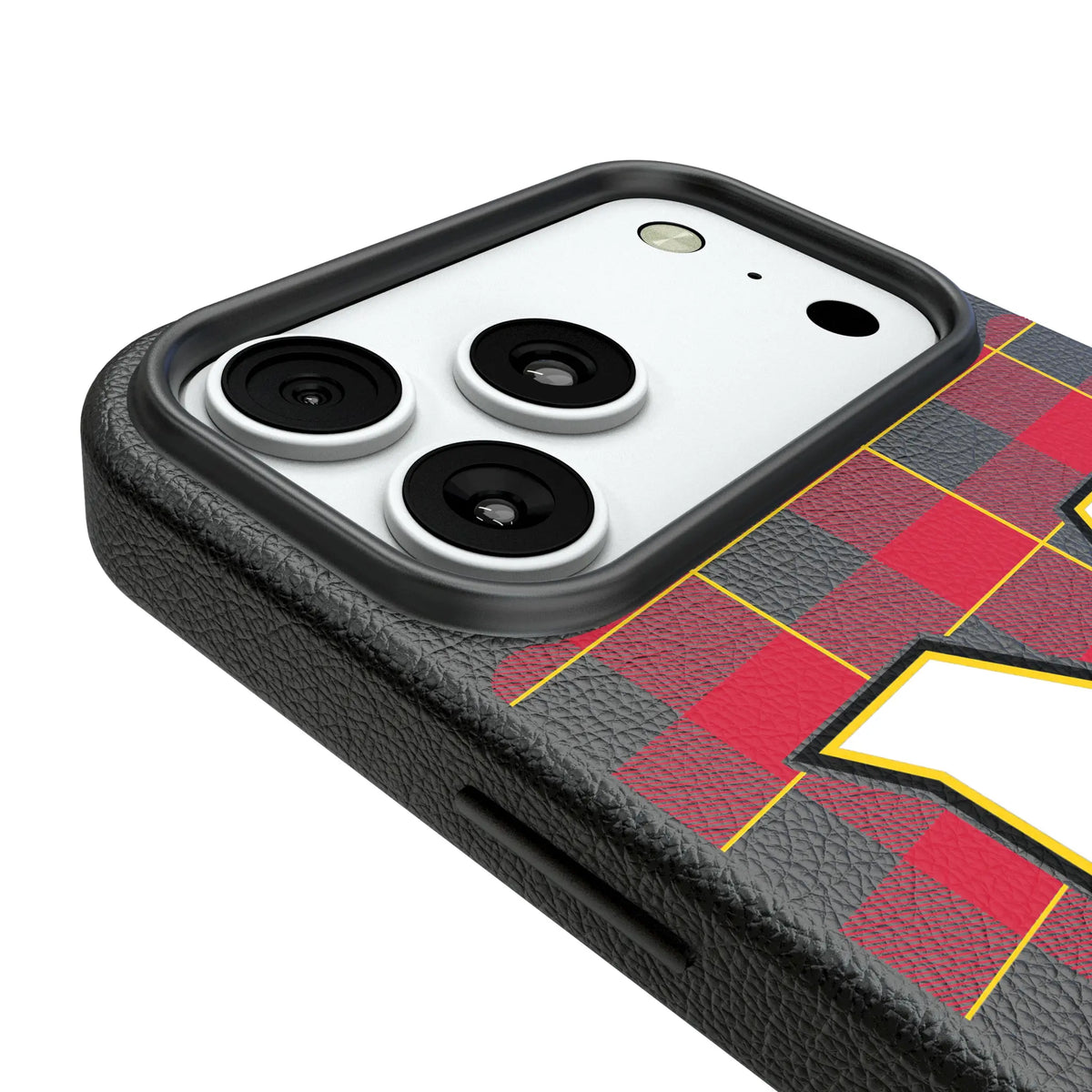 University of Maryland Terrapins Plaid iPhone MagSafe Compatible Phone Case for Apple iPhone - Detail#Device_iPhone 18 Pro Max