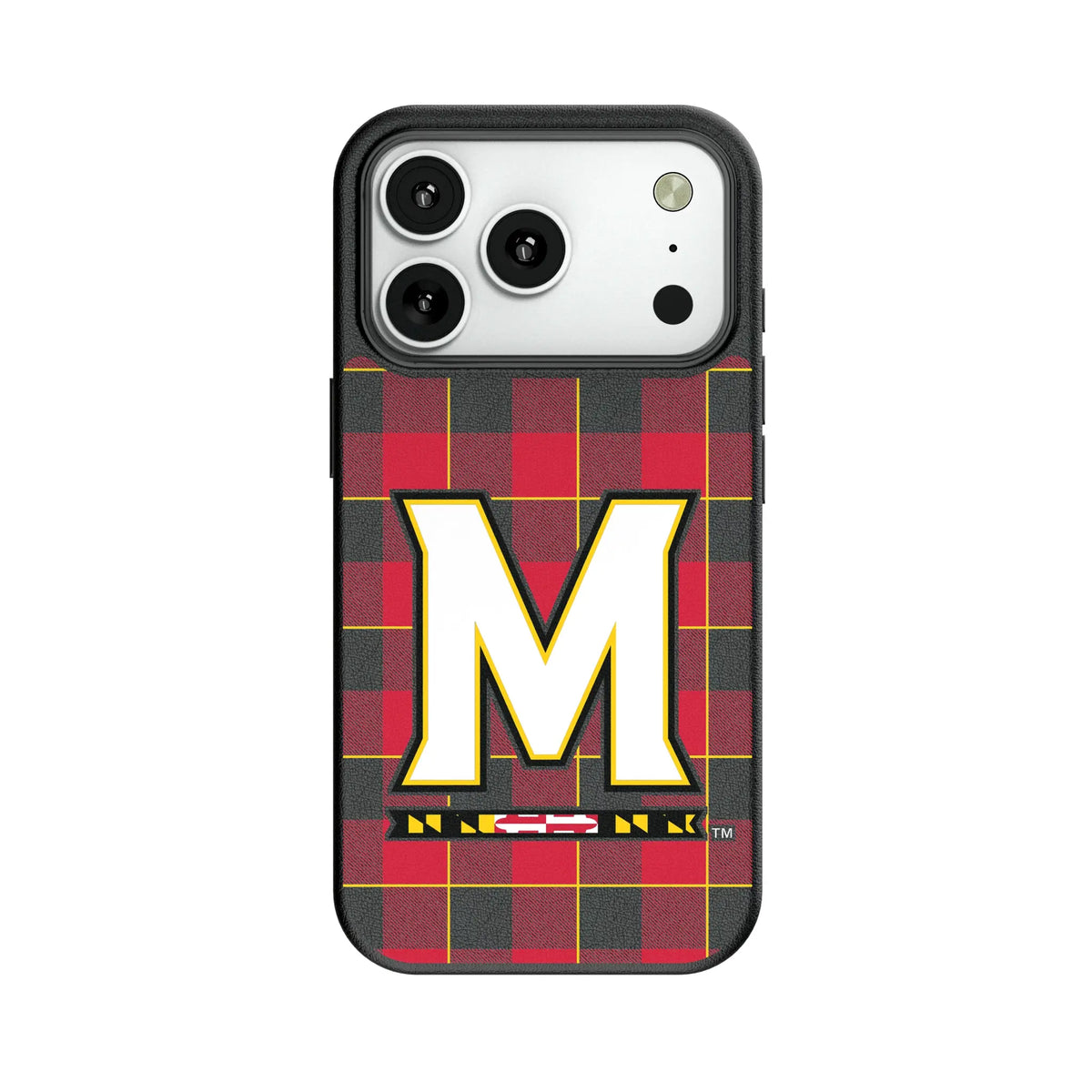 University of Maryland Terrapins Plaid MagSafe Compatible Phone Case for Apple iPhone