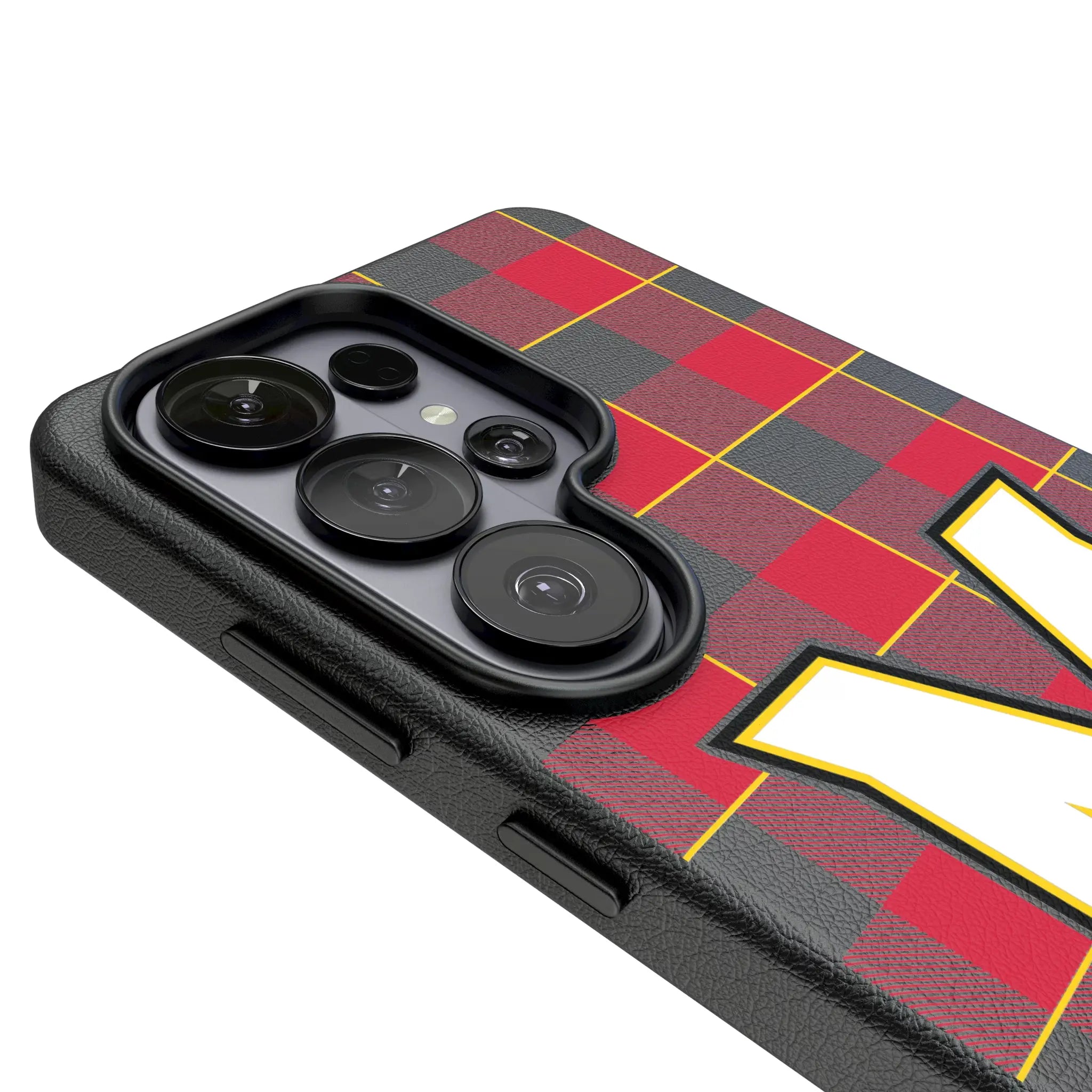 University of Maryland Terrapins Plaid Galaxy MagSafe Compatible Phone Case for Samsung Galaxy - Detail#Device_Galaxy S26 Ultra